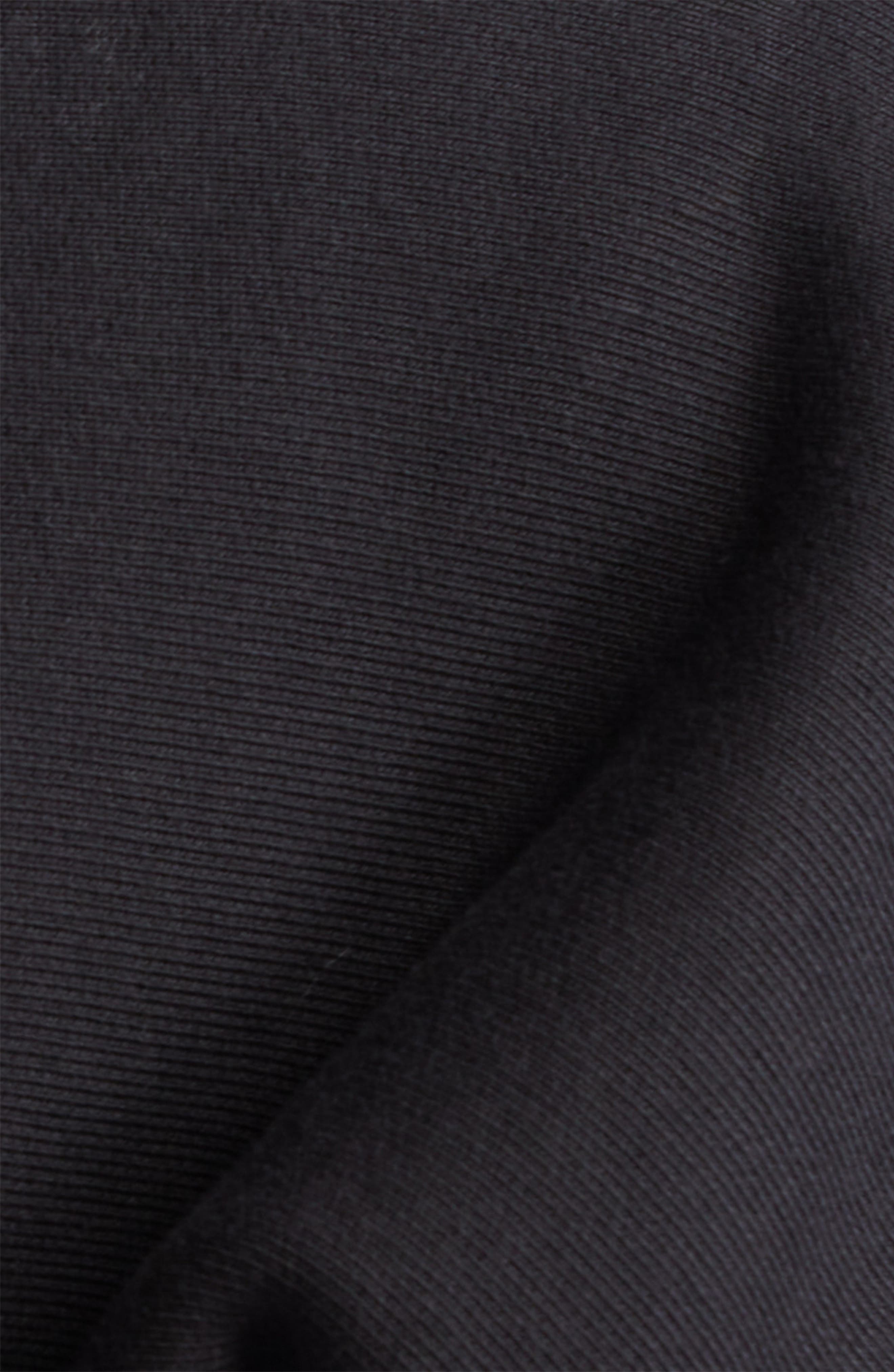 Alexander Wang Crop Front Zip Cotton Hoodie in 020A Faded Black at Nordstrom - 7