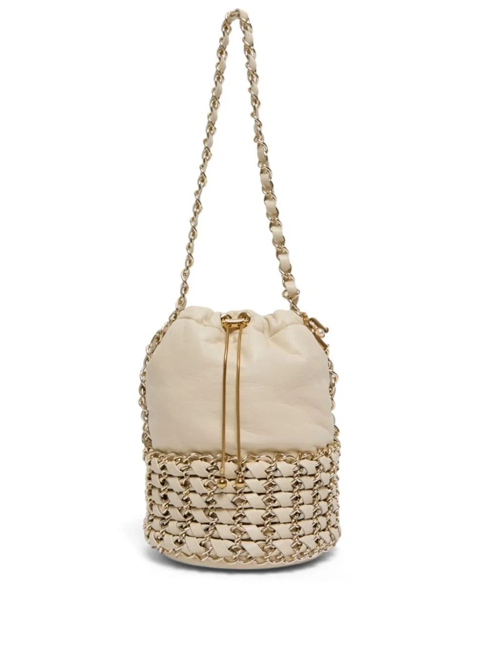 chain-detailing bucket bag - 1