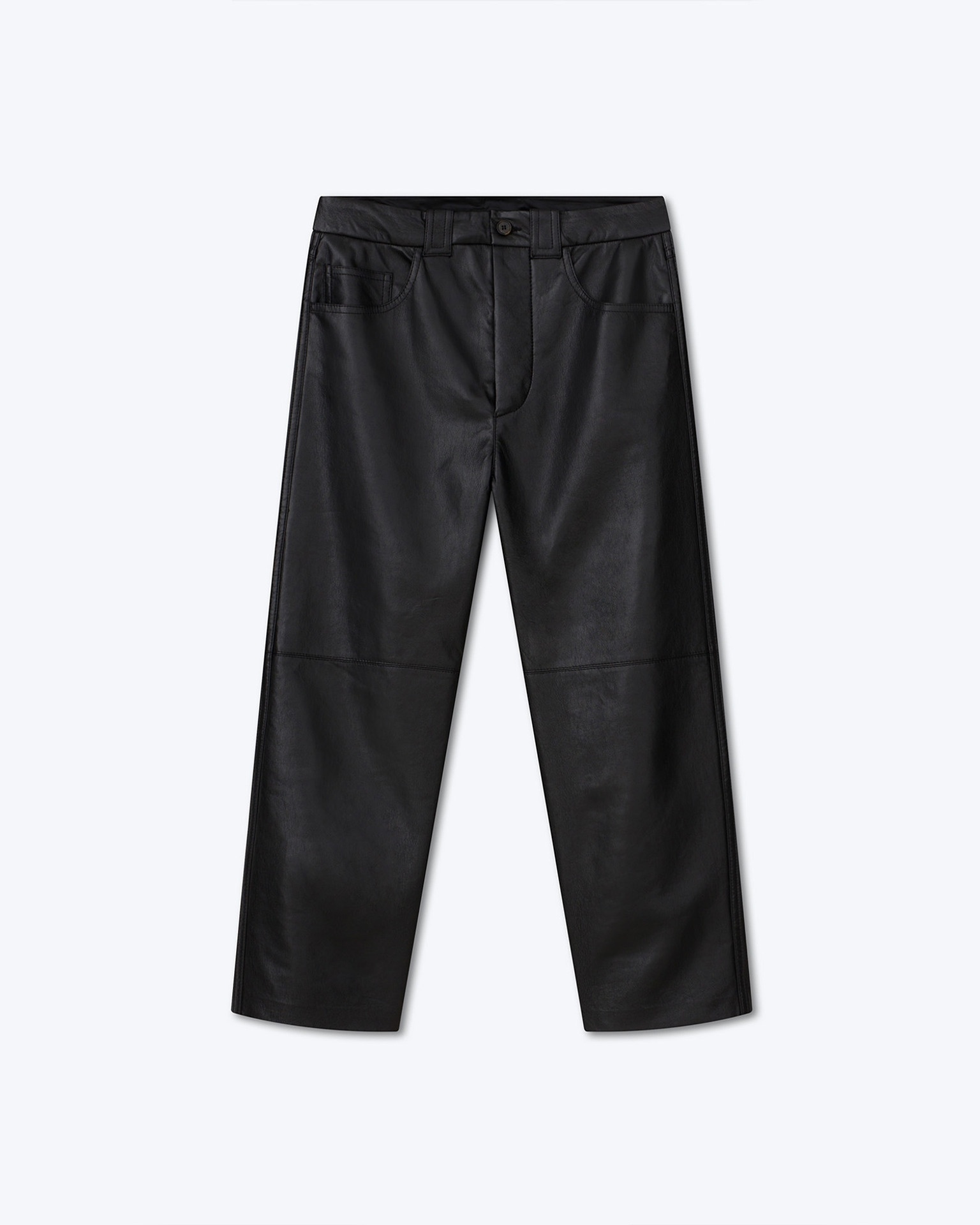 NOR - Regenerated leather pants - Black - 1