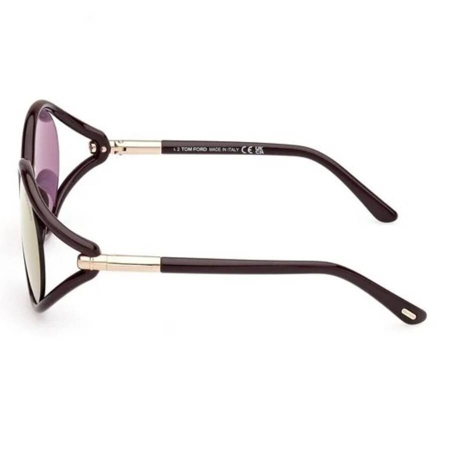 Tom Ford Melody Brown Mirror Oval Ladies Sunglasses FT1090 48Z 59 - 3