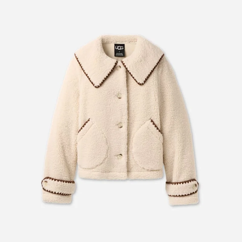 ® Women's Nikia Collared Jacket in Cream - 1