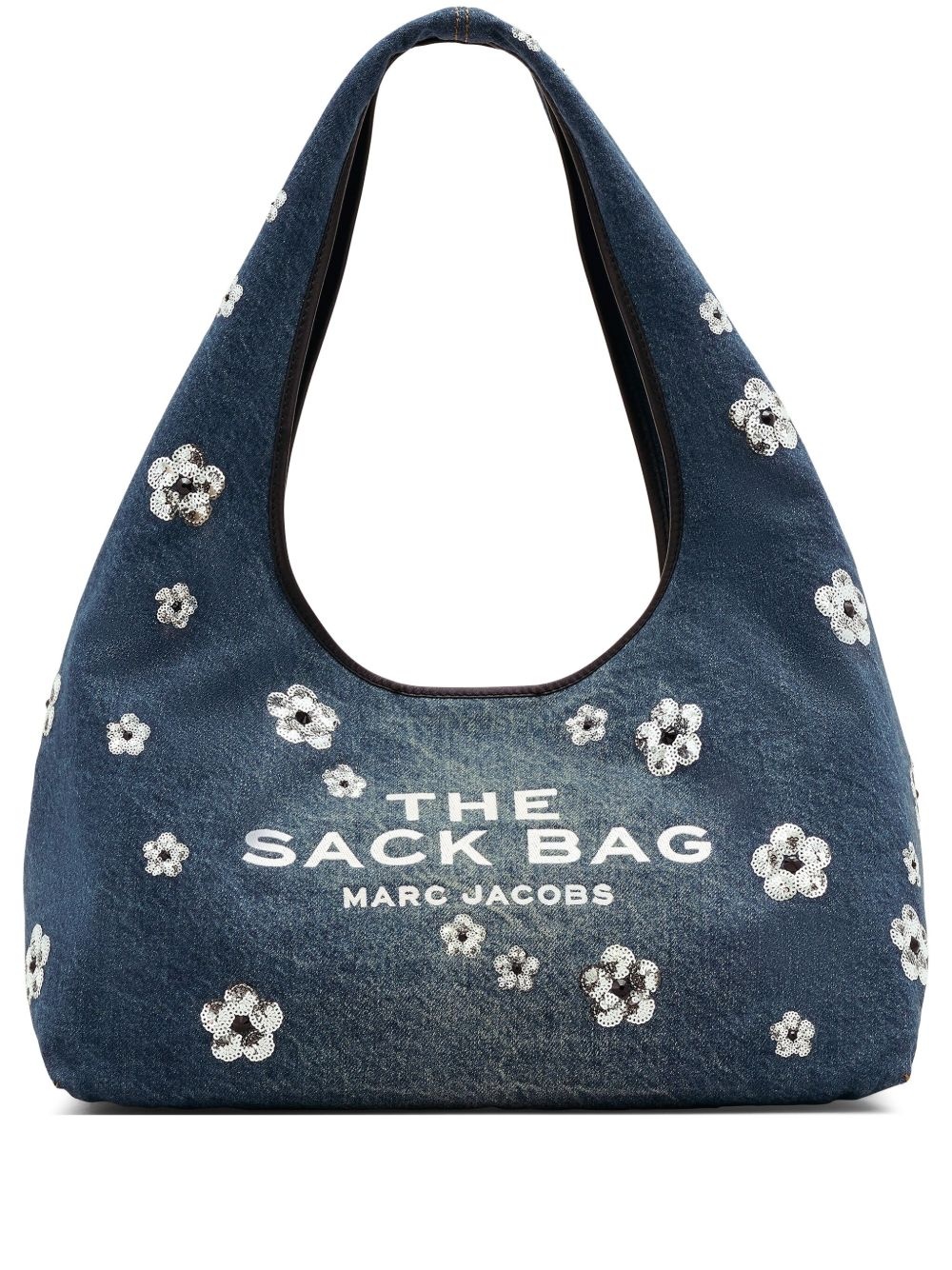 The Sequin Daisy Denim Sack tote bag - 1