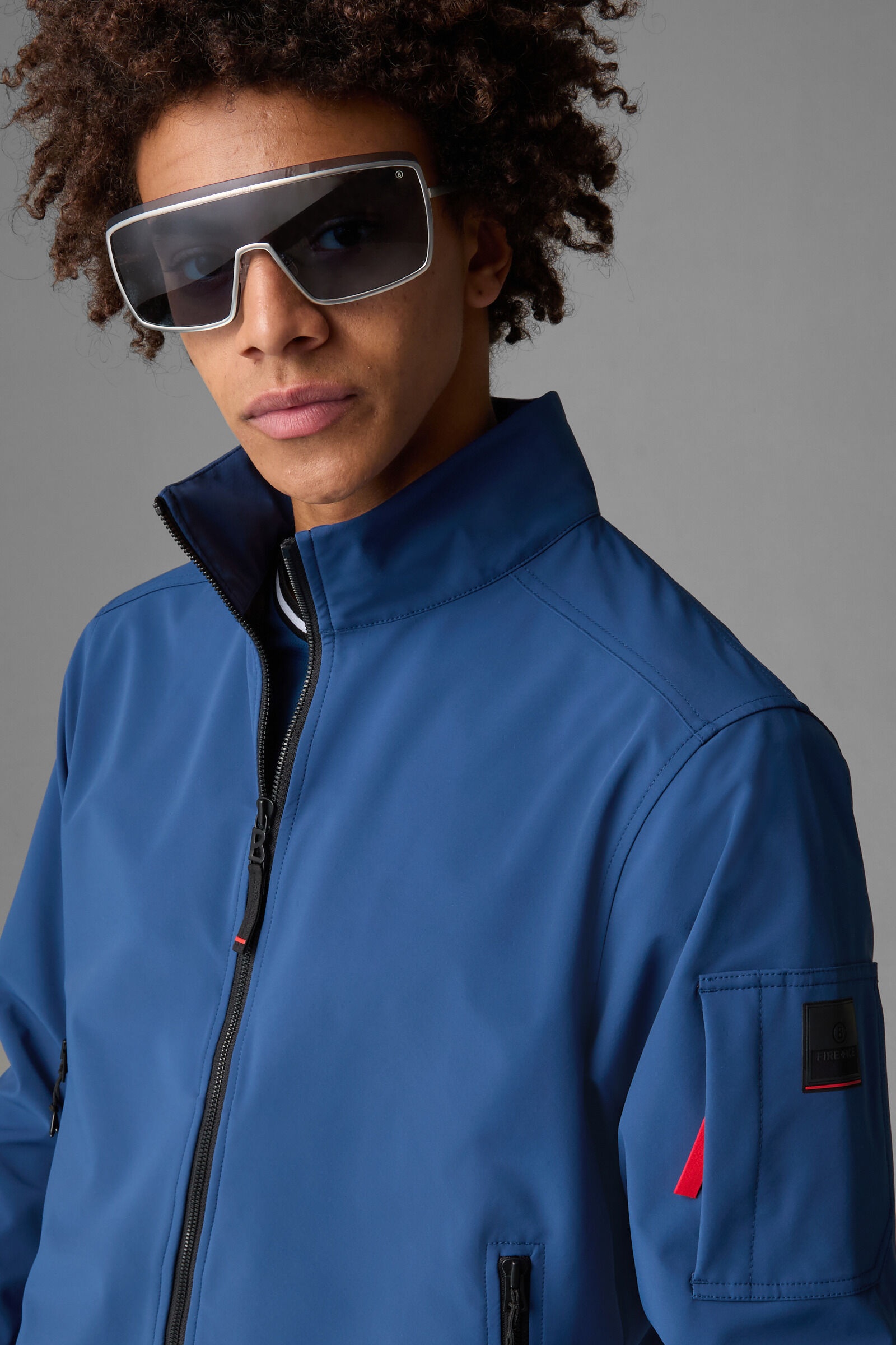 Simeon Softshell jacket in Blue - 5