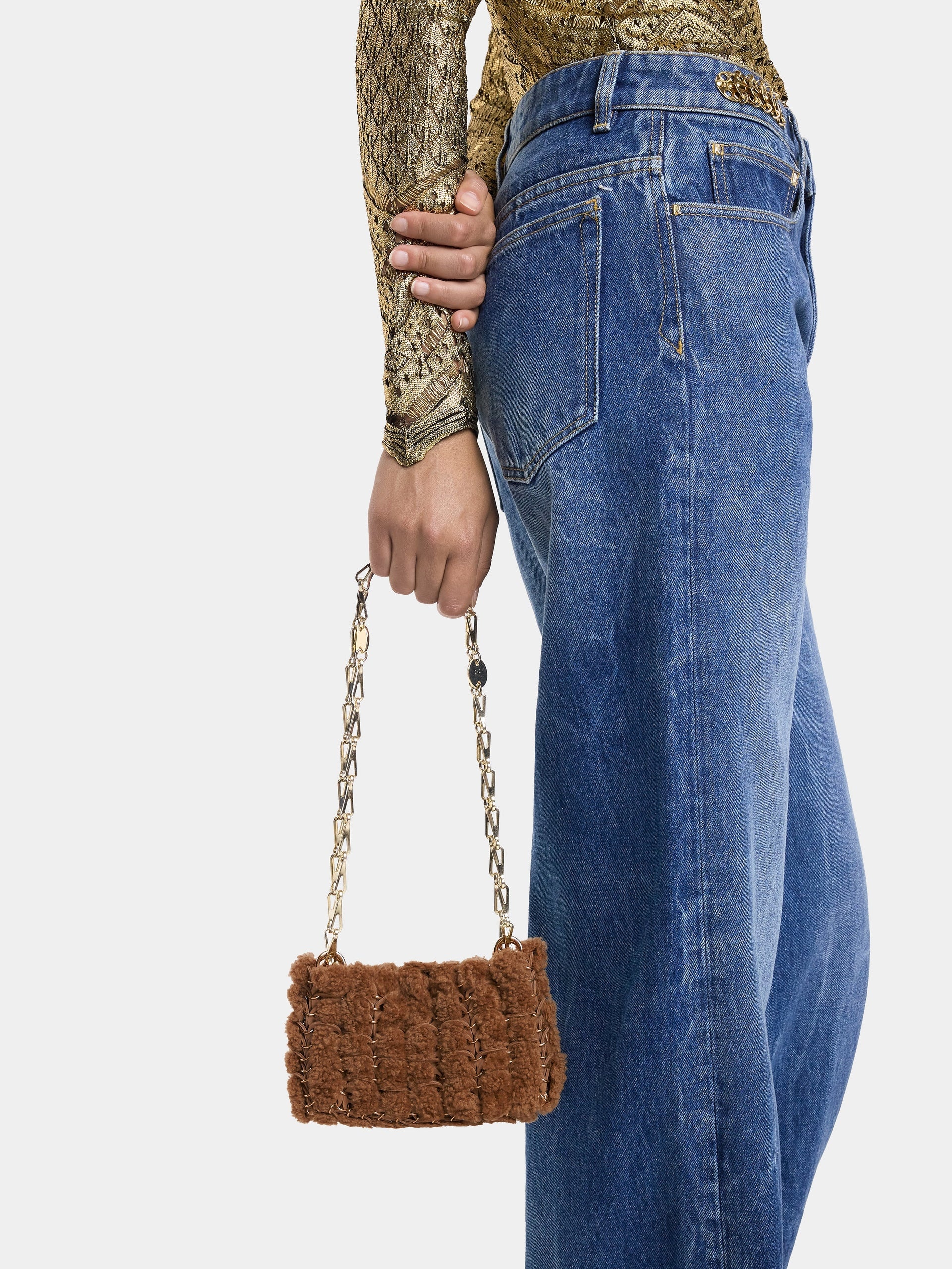 1969 NANO BAG IN SHEARLING - 2