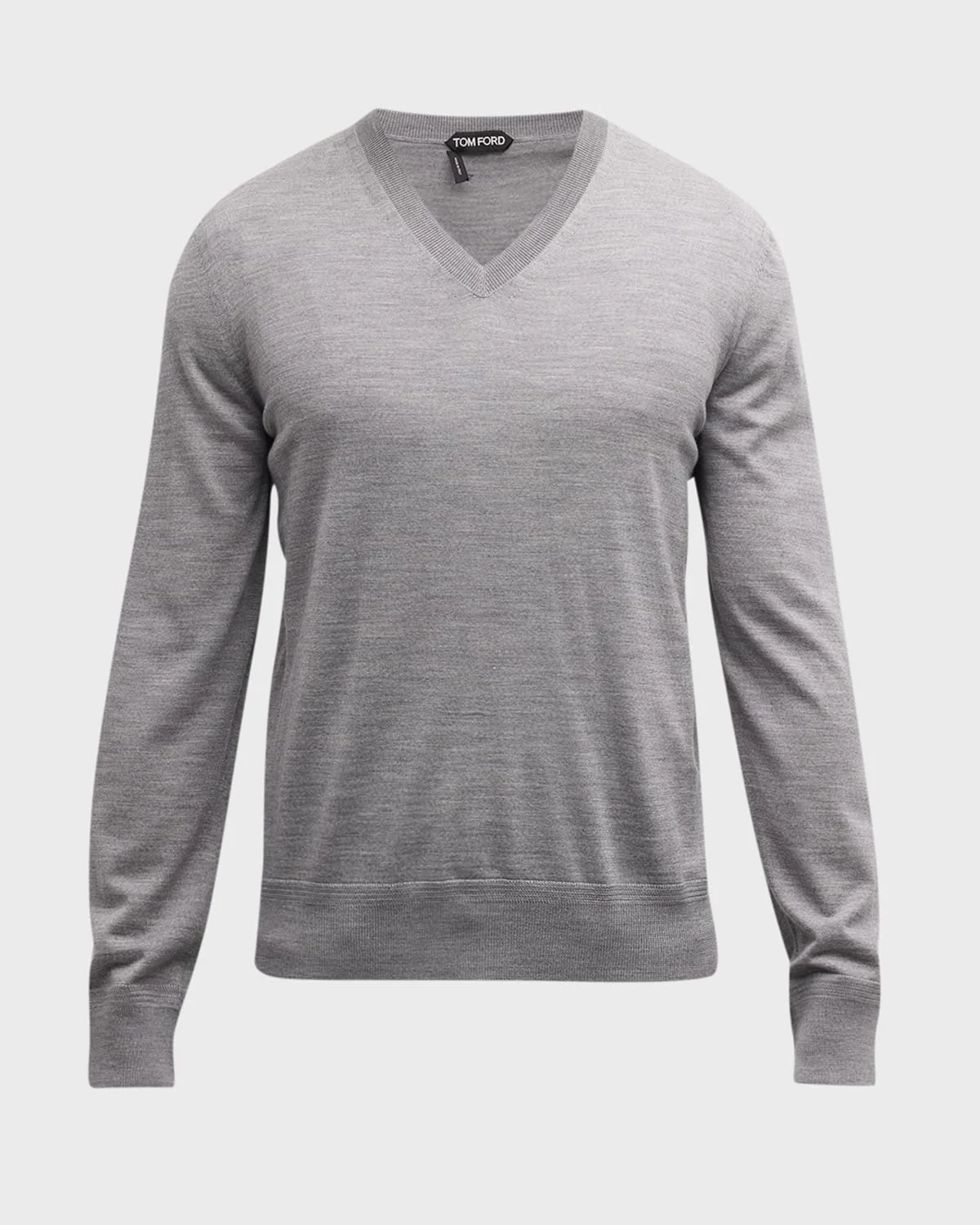 Men's Merino Wool V-Neck Sweater - 1
