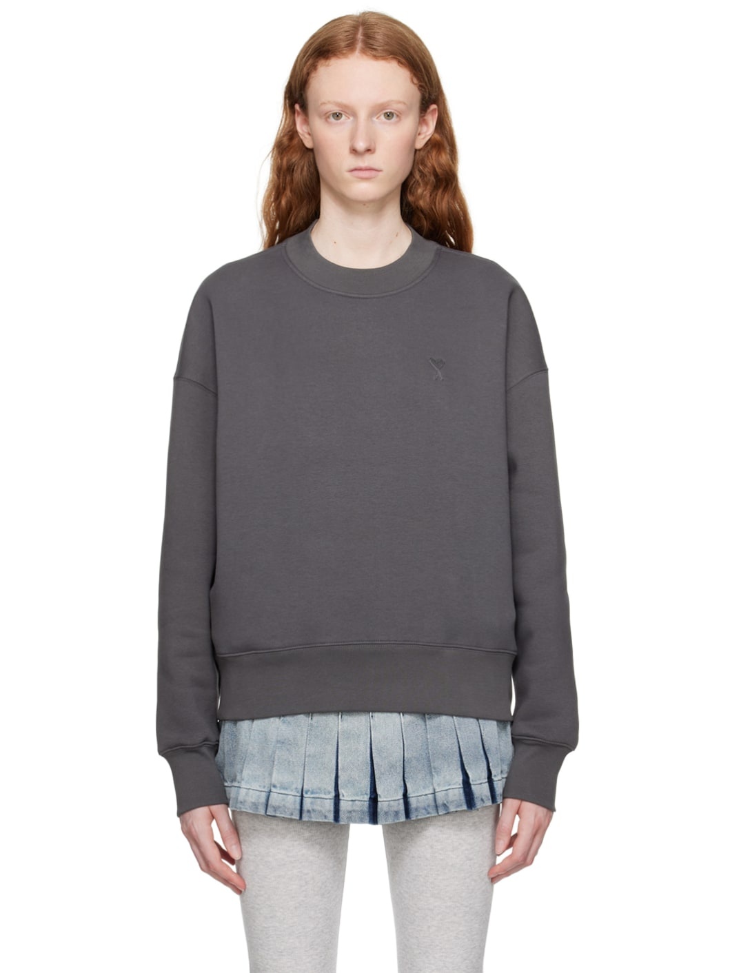 Gray Ami de Cœur Sweatshirt - 1