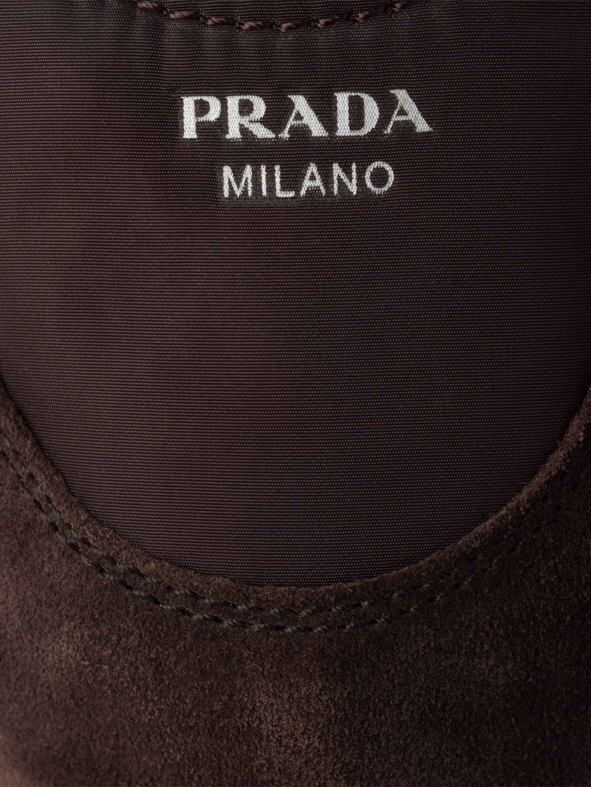 Prada Collapse Suede Ballet Flats - 5