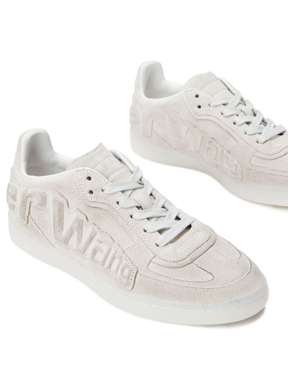 Lex logo-embossed suede sneakers - 2