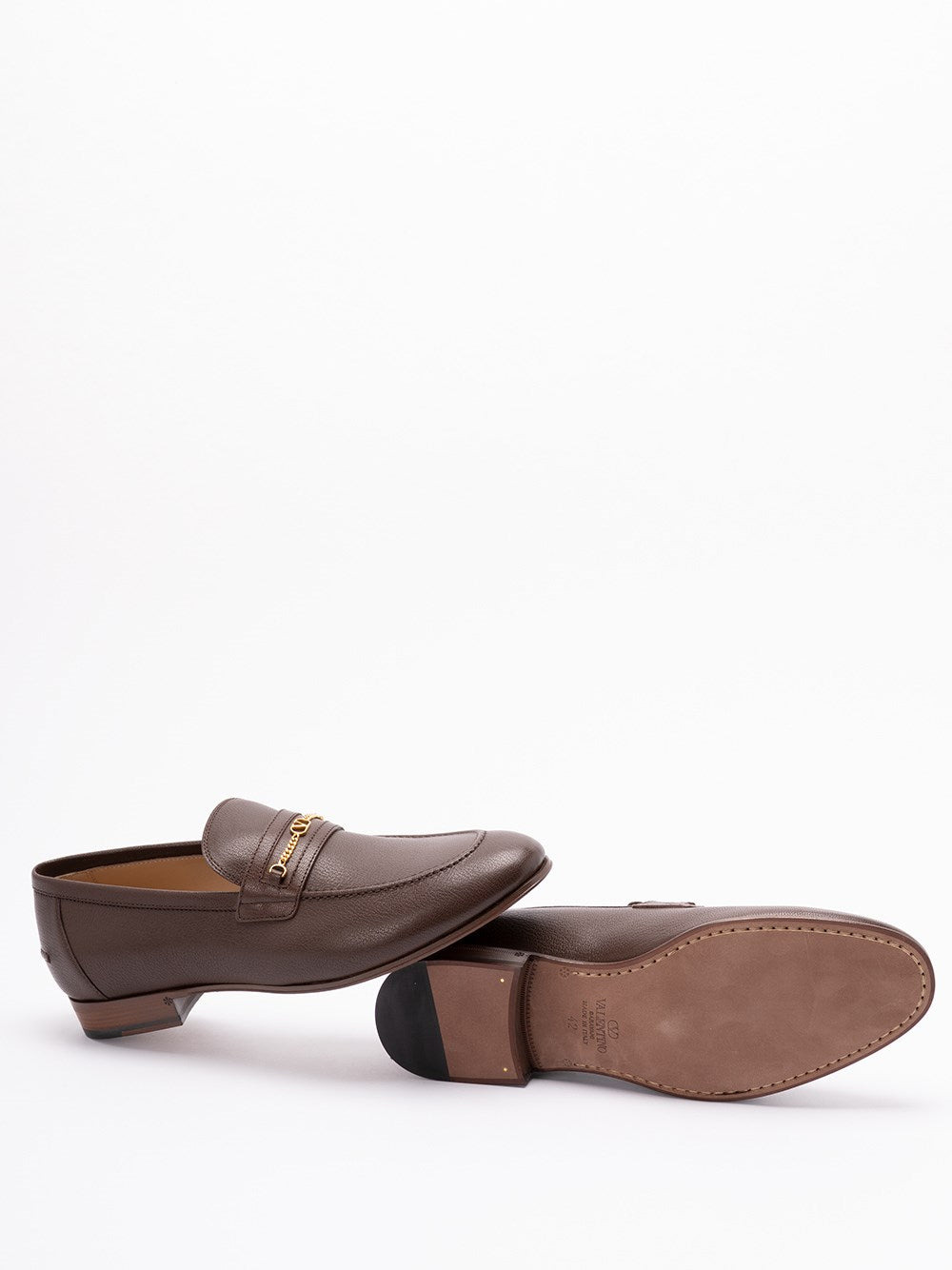 Valentino Garavani Men `Vlogo Signature` Leather Loafers - 4