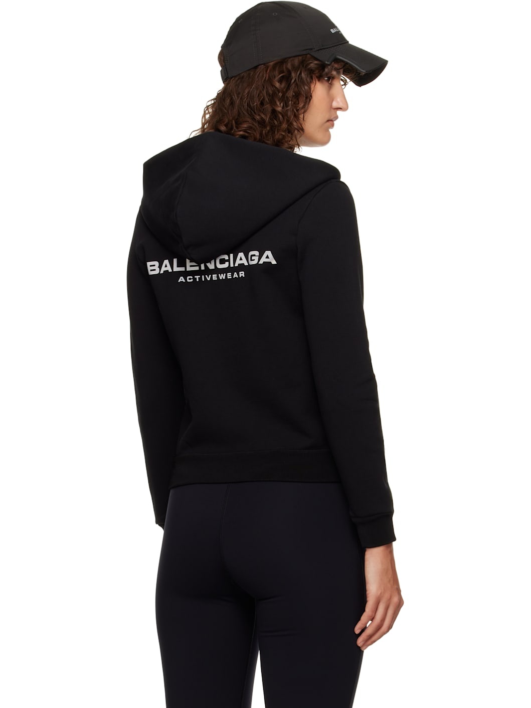 Black Small Zip-Up Hoodie - 3