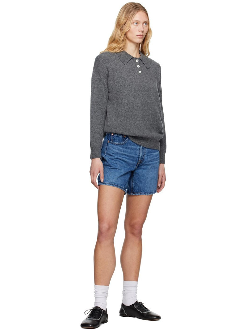 Levi's Blue 501 Mid Thigh Denim Shorts outlook