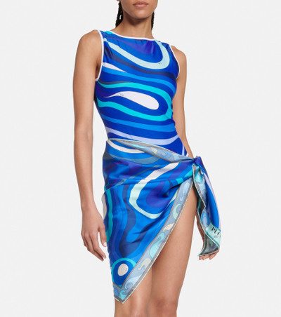 PUCCI Printed silk twill scarf outlook