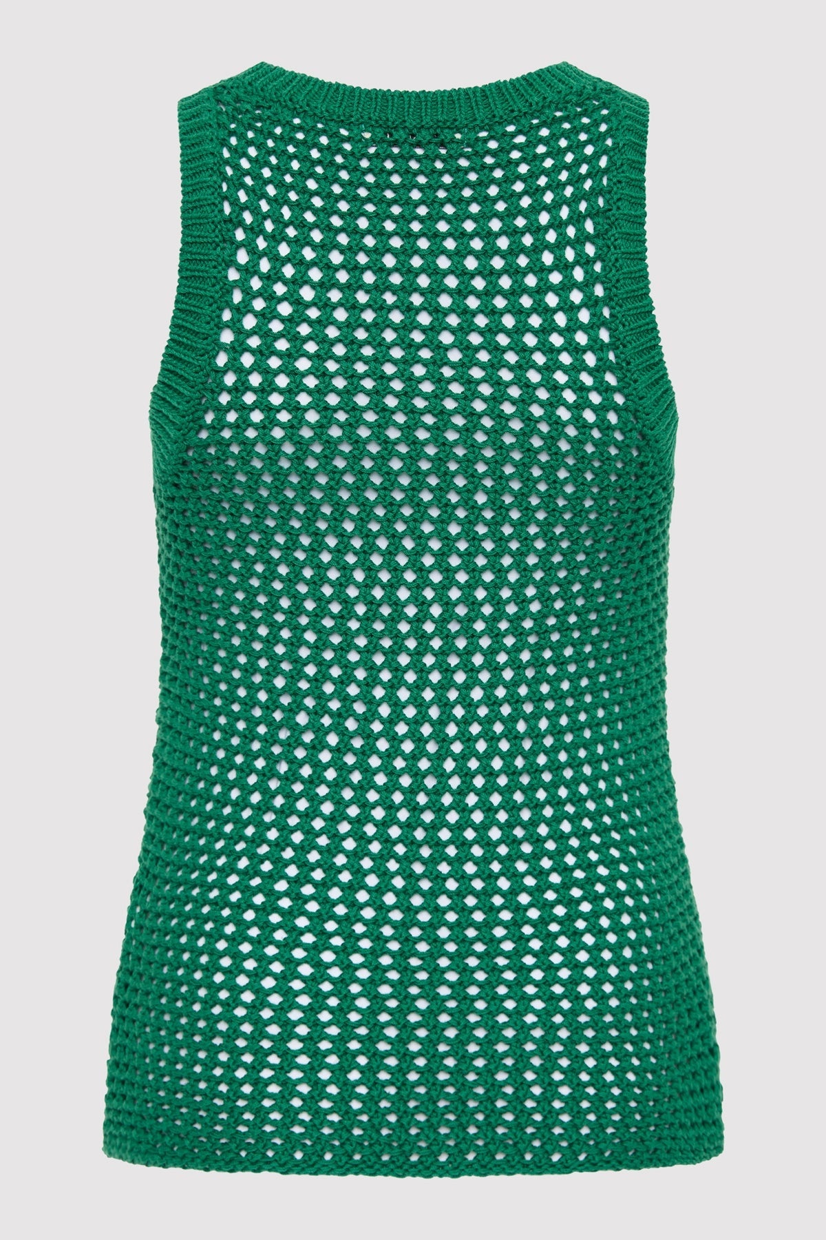 Cotton Crochet Tank - Verde - 5