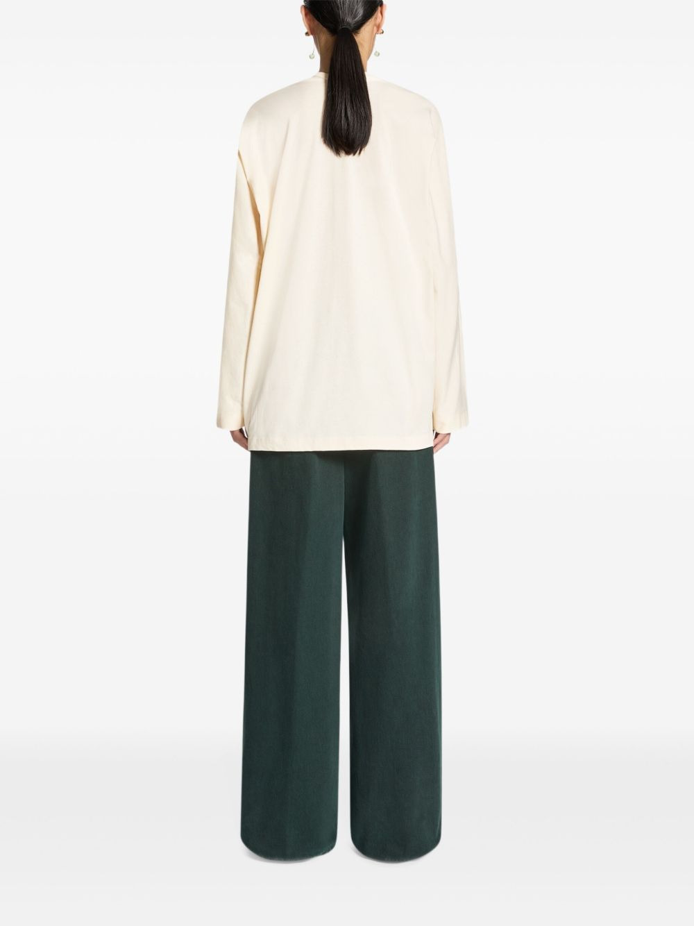 V-neck cotton tee - 4