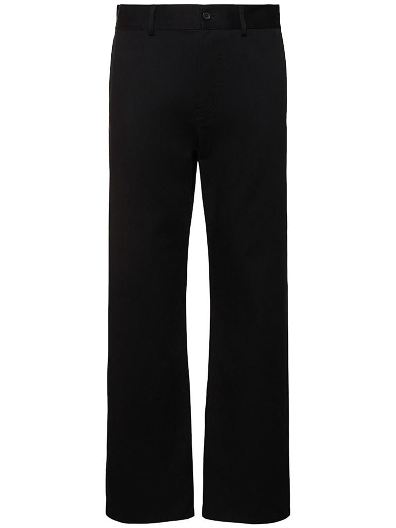 Stretch cotton gabardine pants - 1