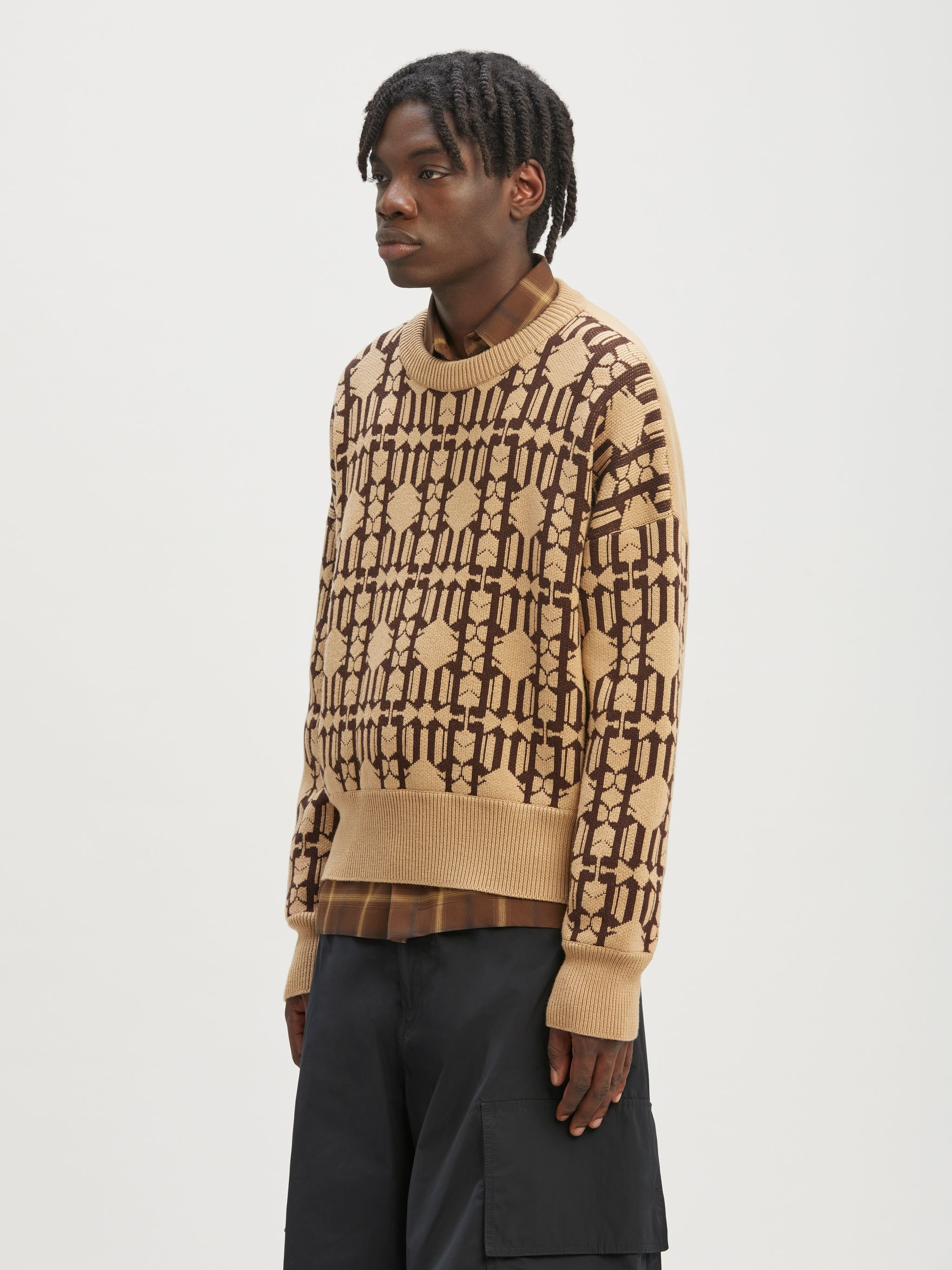 Allover Monogram Jacquard Sweater - 4