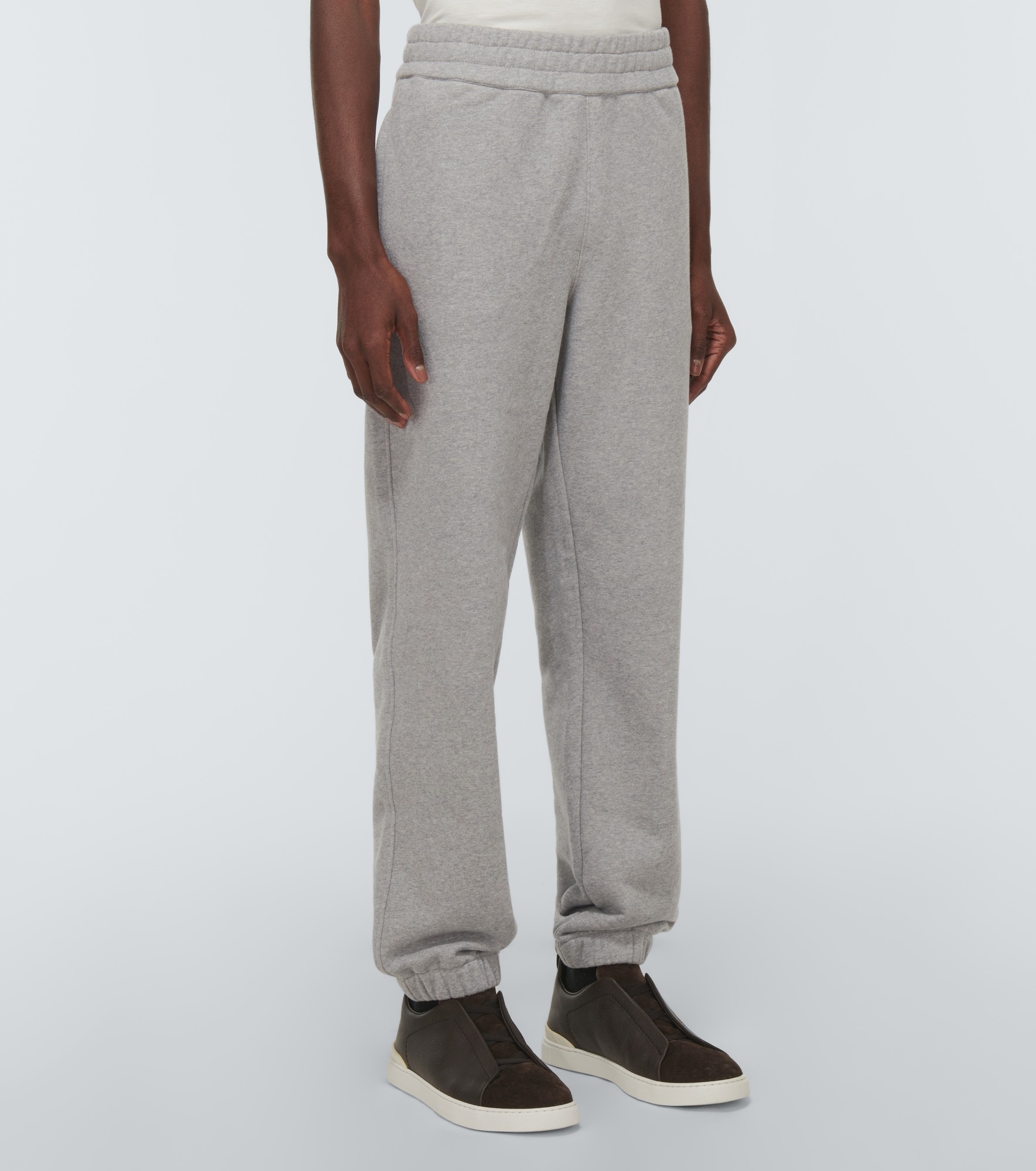 Logo cotton sweatpants - 3