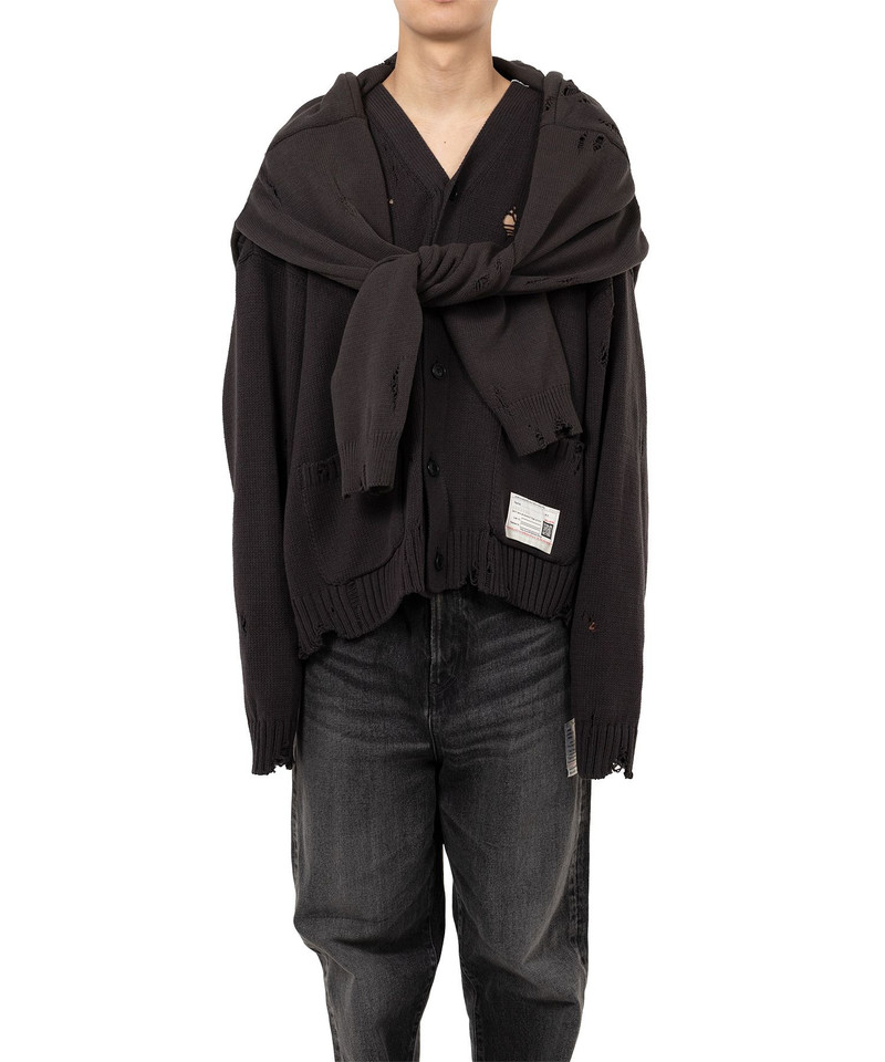 Sleeve Layered Knit Cardigan 3