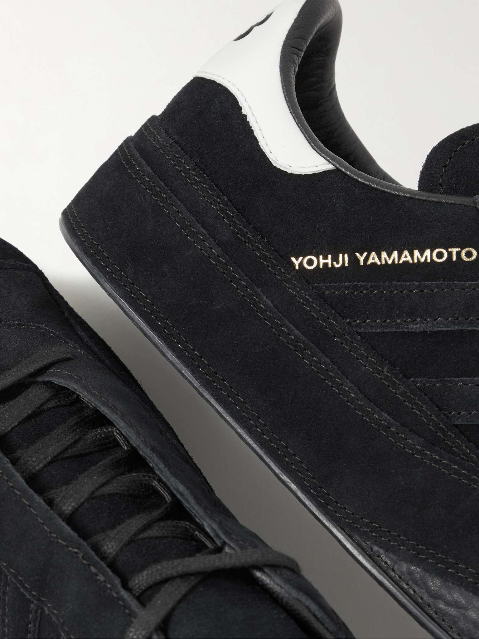 Gazelle Leather-Trimmed Suede Sneakers - 6
