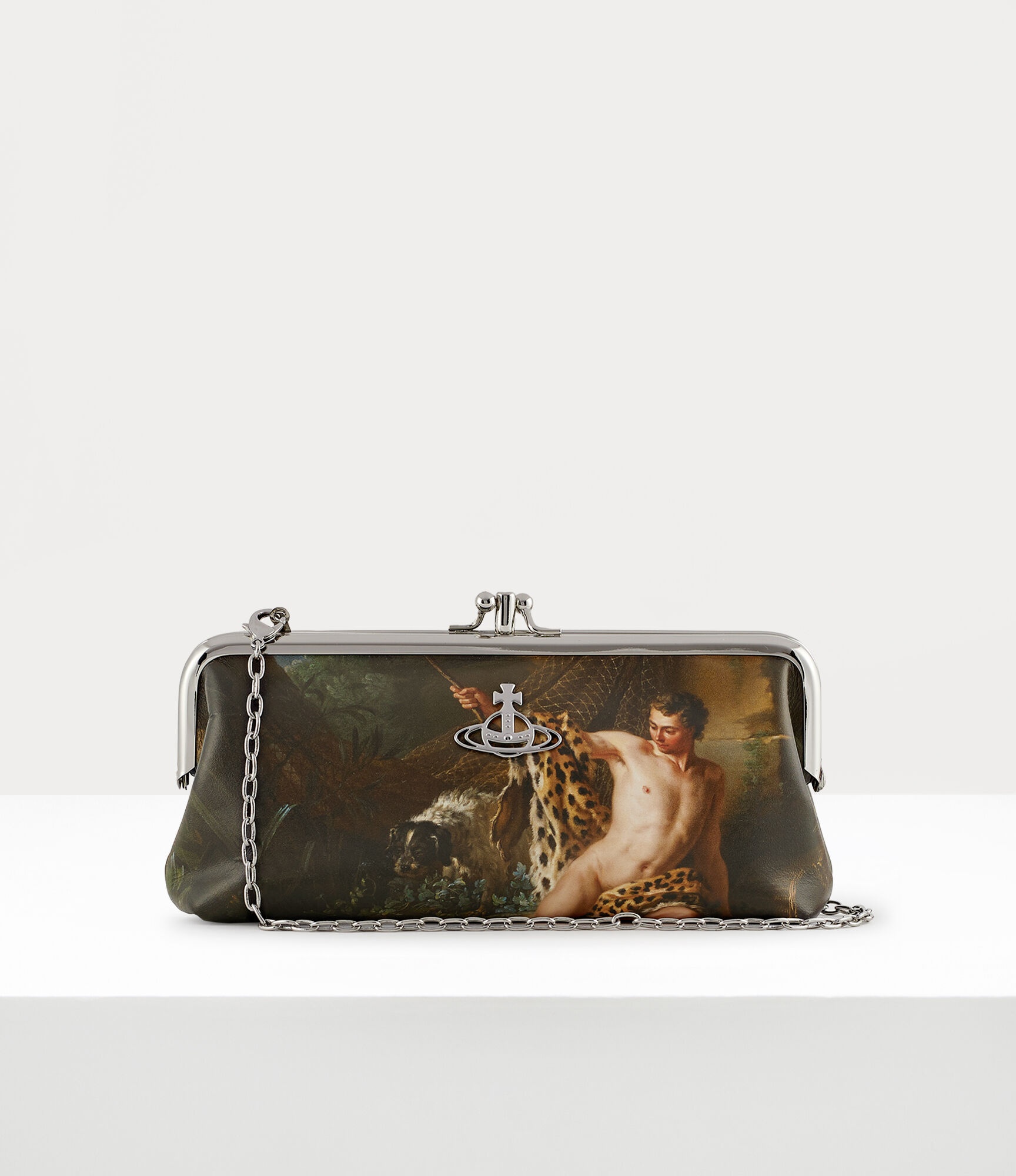 FISHERMAN DOUBLE FRAME PURSE WITH CHAIN 1