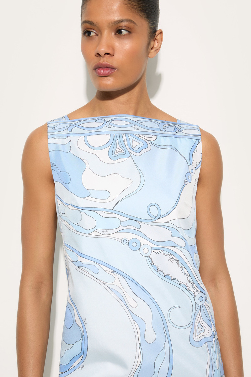 ORCHIDEE PRINT SILK DRESS 5