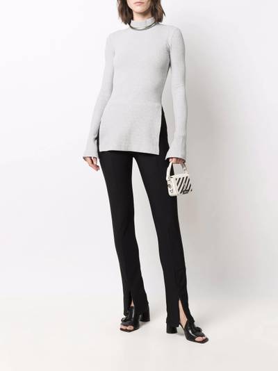 Helmut Lang ribbed-knit long-sleeve top outlook