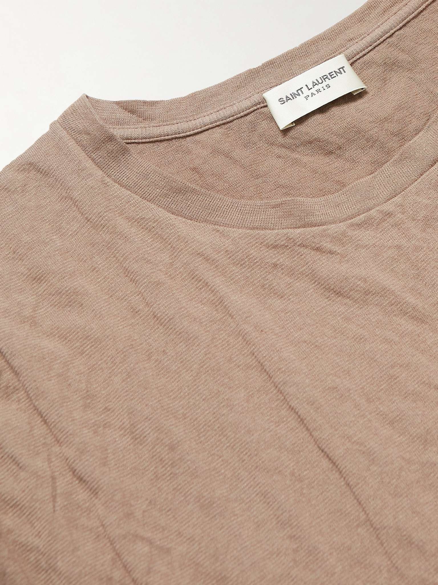 Logo-Print Crinkled Cotton-Blend Jersey T-Shirt - 6