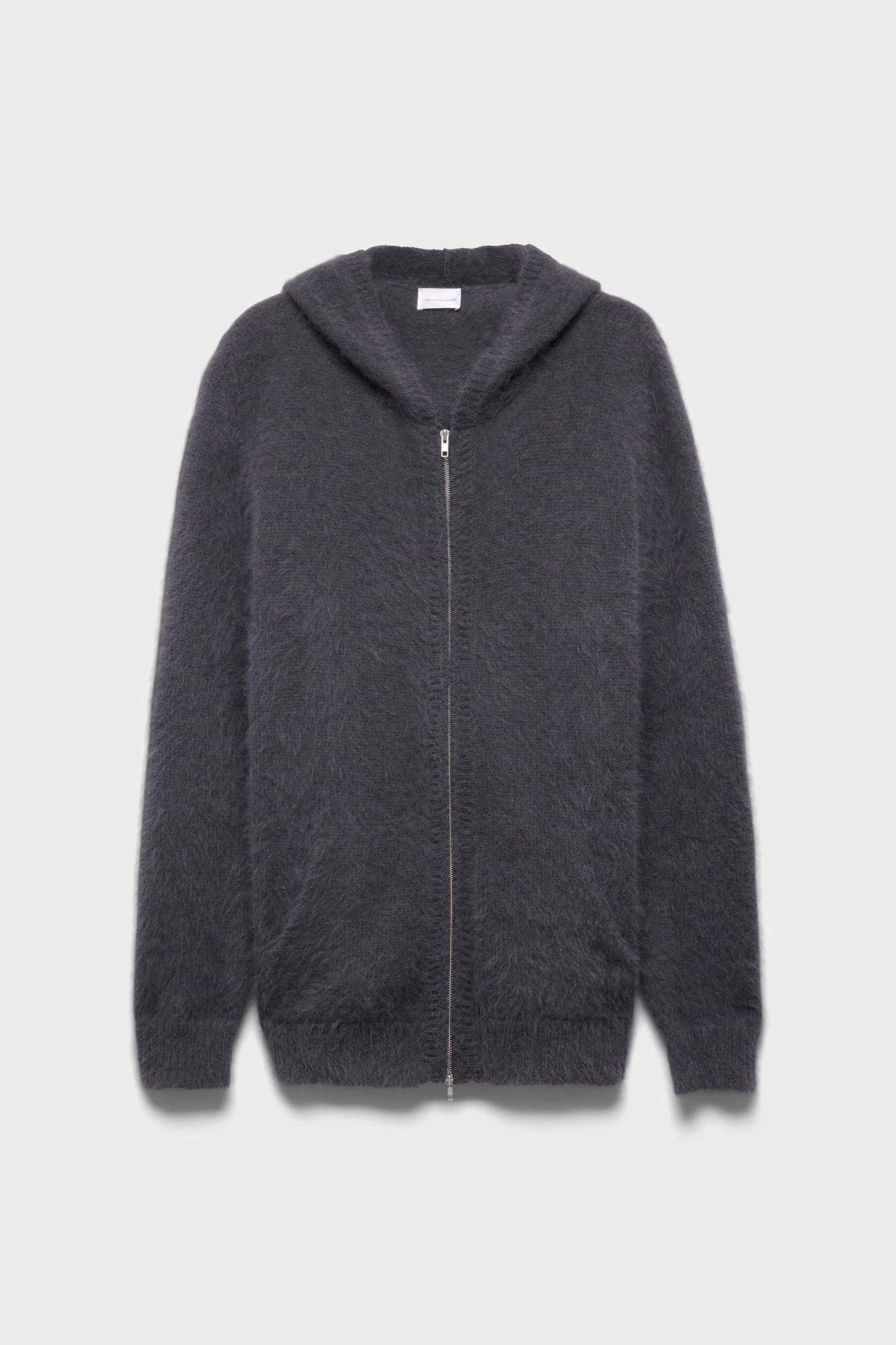 FUZZY ZIP HOODIE in Alpaca Blend - 1