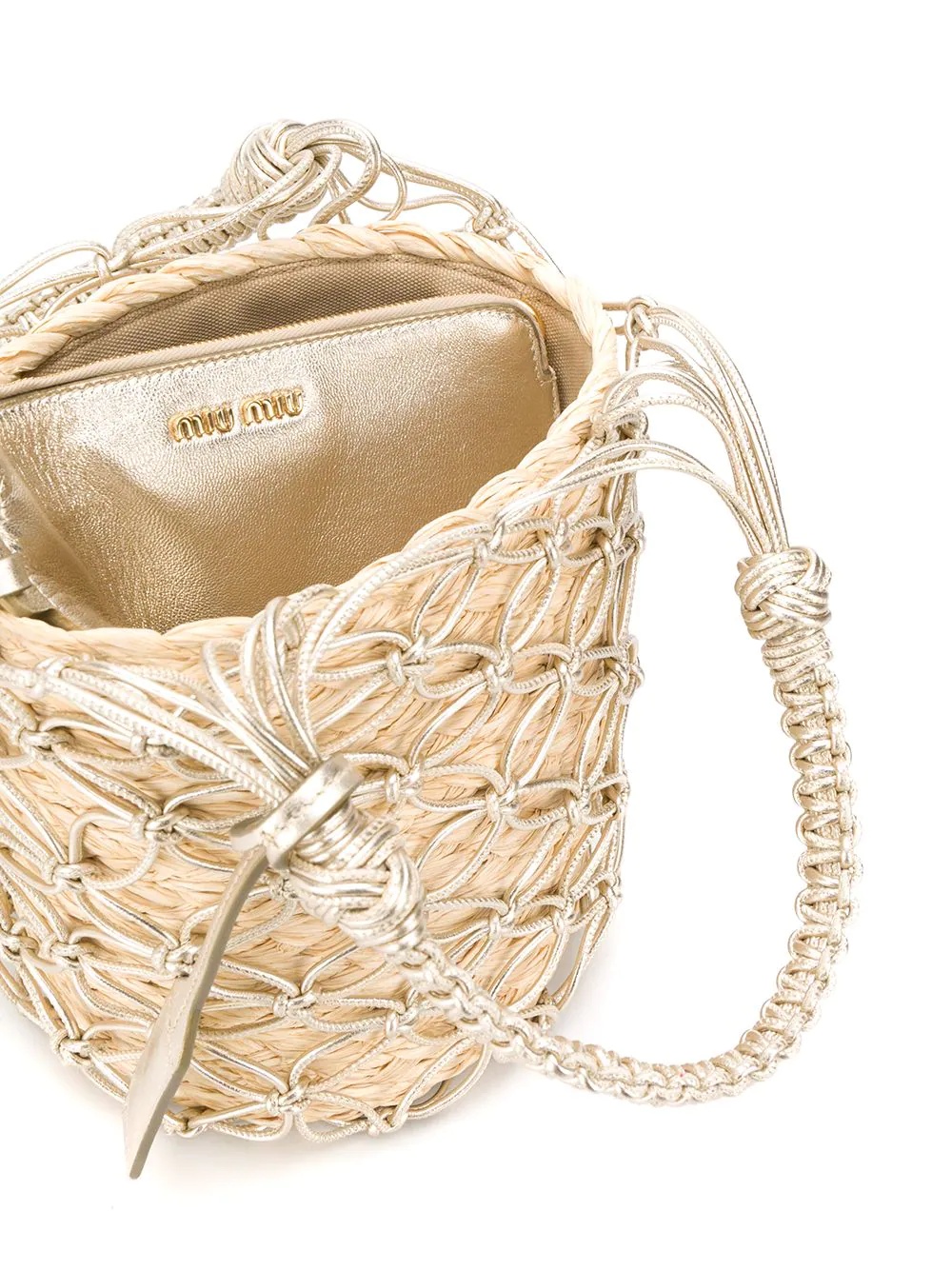 woven bucket bag - 5