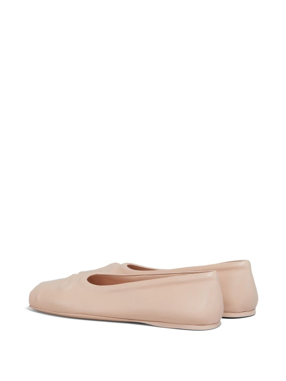 bow-detail ballerina shoes - 3