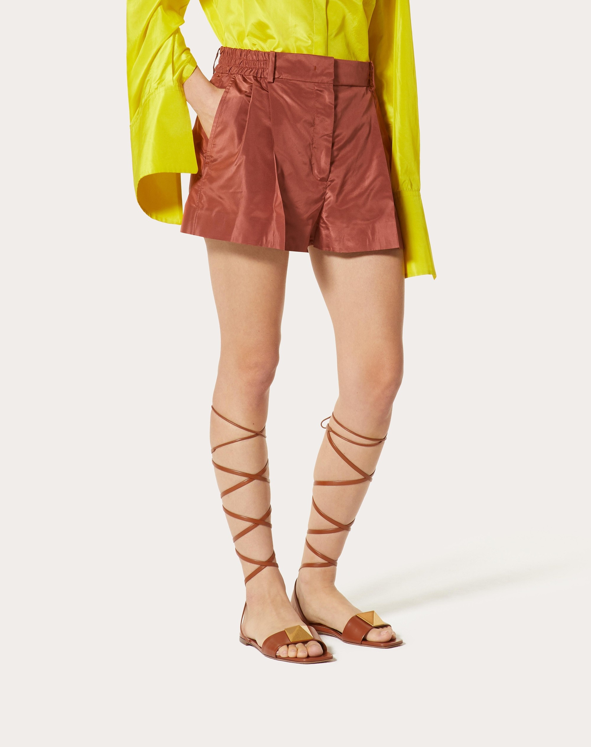 WASHED TAFFETA SHORTS - 3