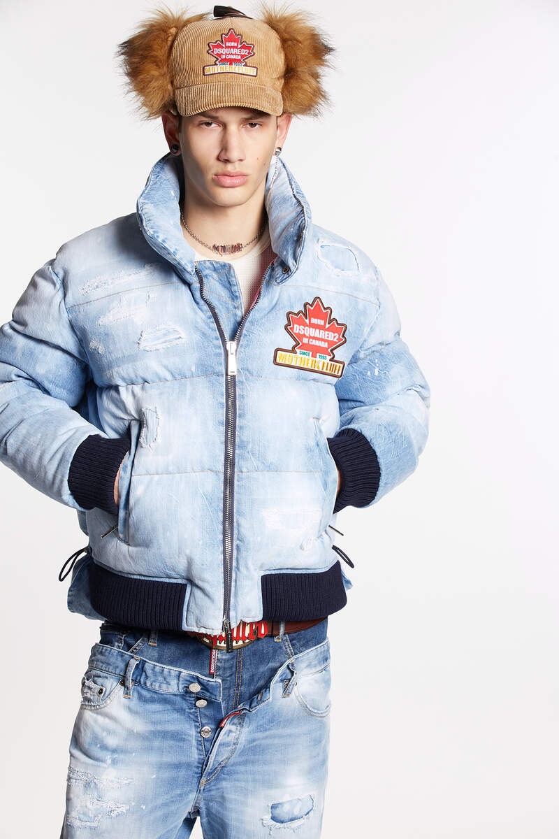 DENIM PUFF KABAN - 3