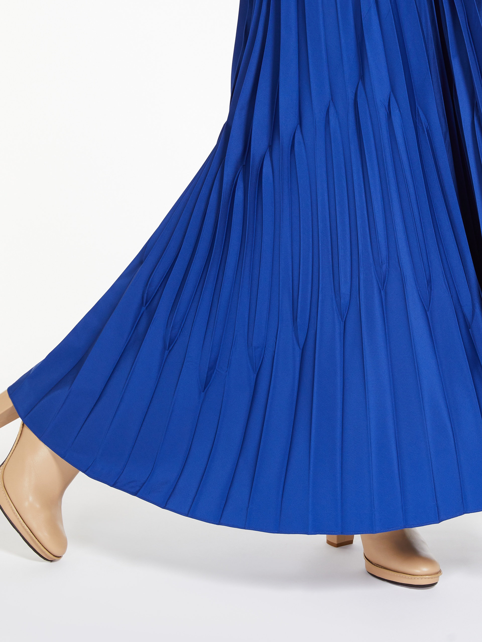 AMBUSH Navy Pleated Midi Skirt