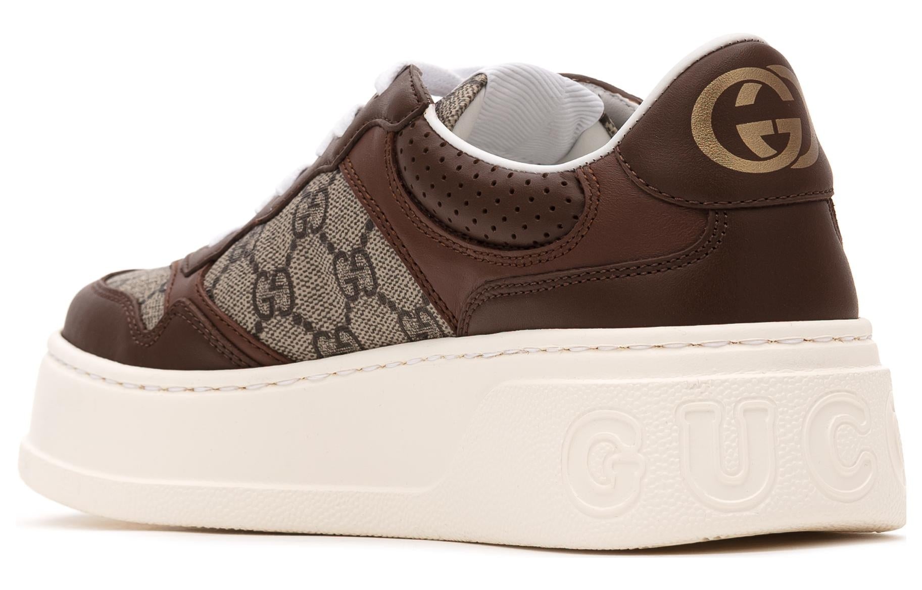 (WMNS) Gucci Leather GG Sneaker 'Light Brown' 670408-UPGA0-2348 - 5