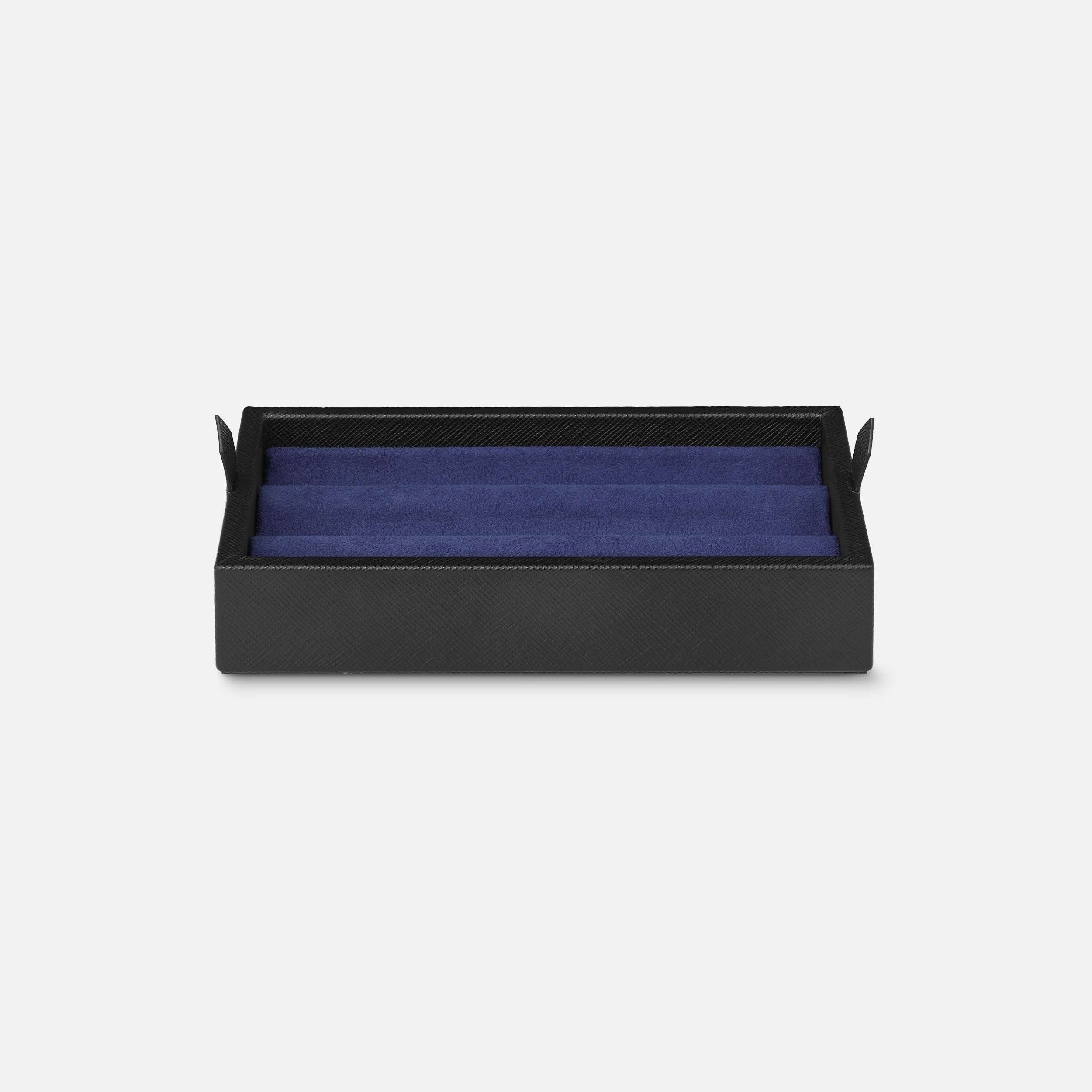 Desk Box in leather for three writing instruments and an ink bottle - 3