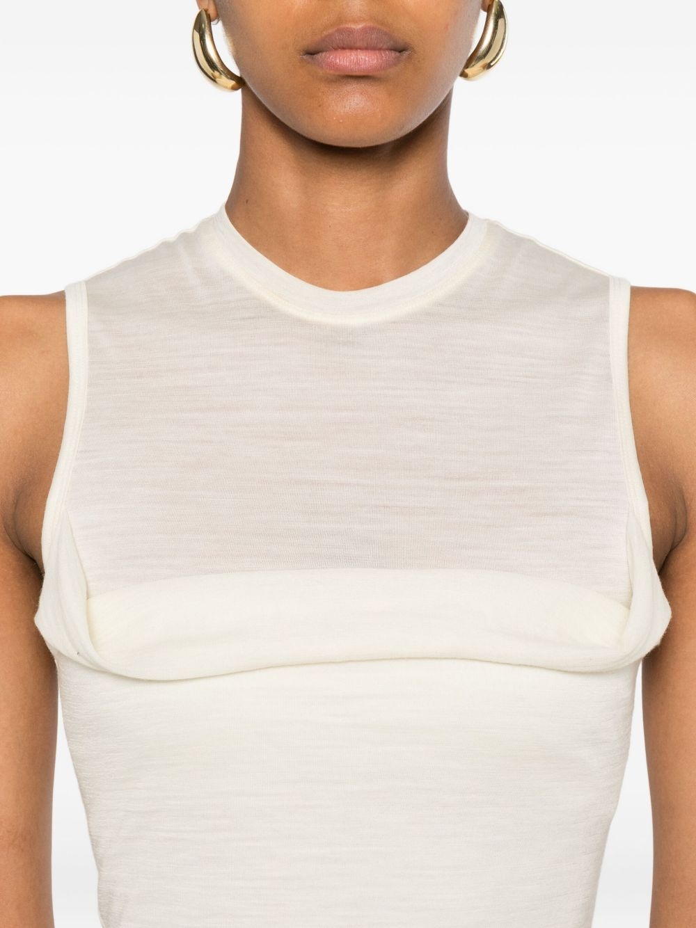 cowl-neck sleeveless top - 5