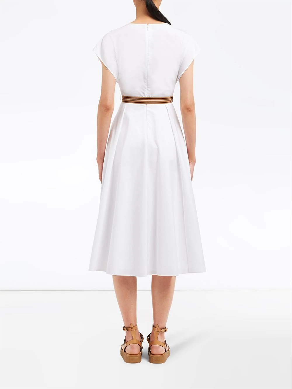 poplin midi dress - 4