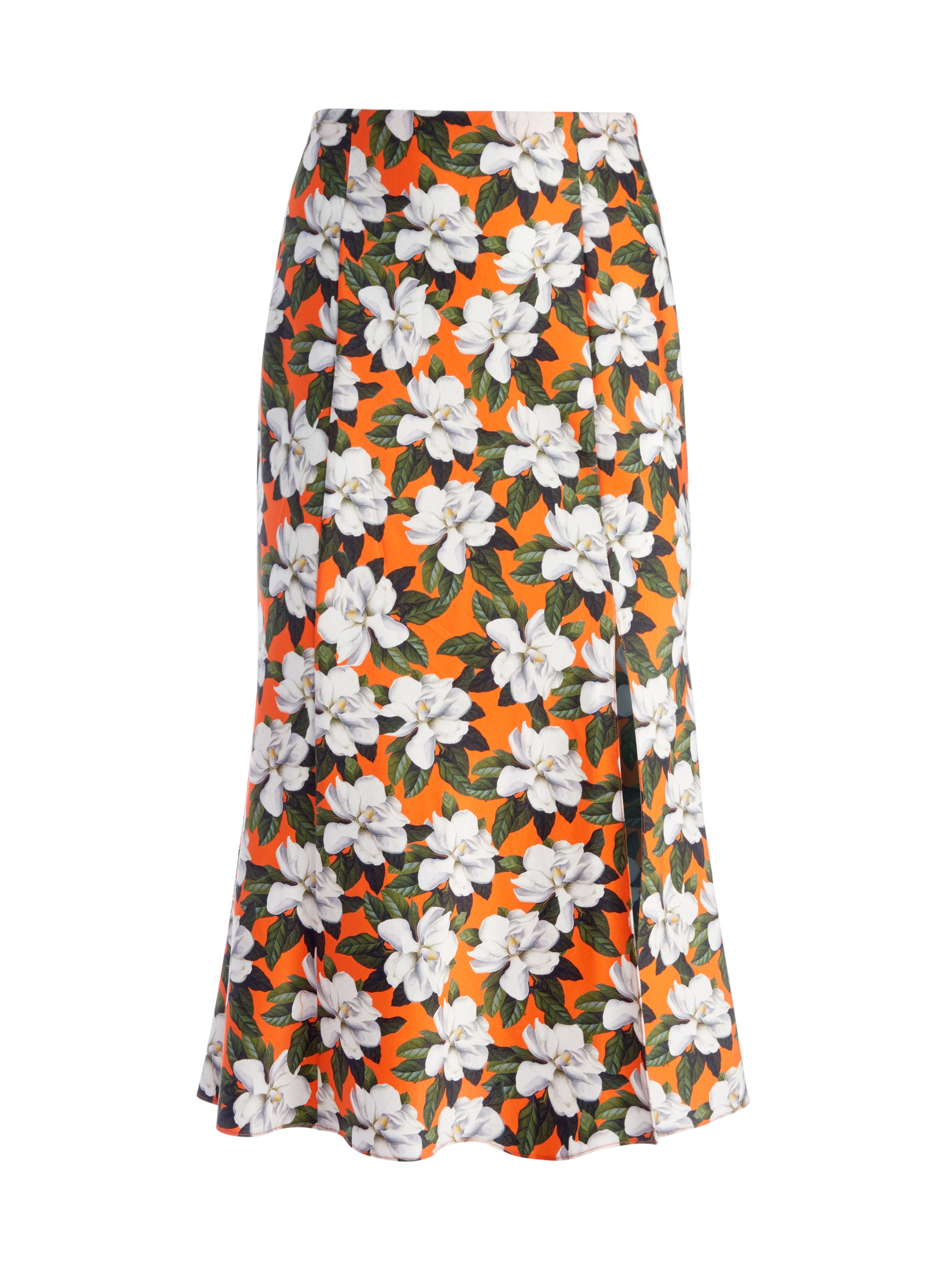 STEPHINE HIGH SLIT MIDI SKIRT - 1