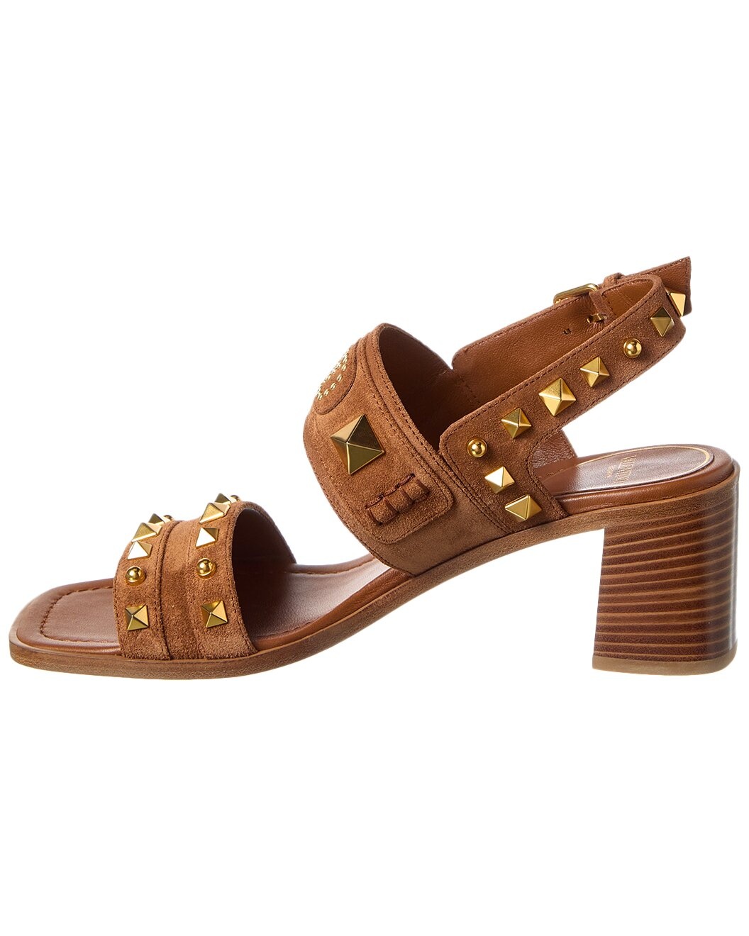 Valentino VLogo Rockstud 60 Suede Sandal - 2