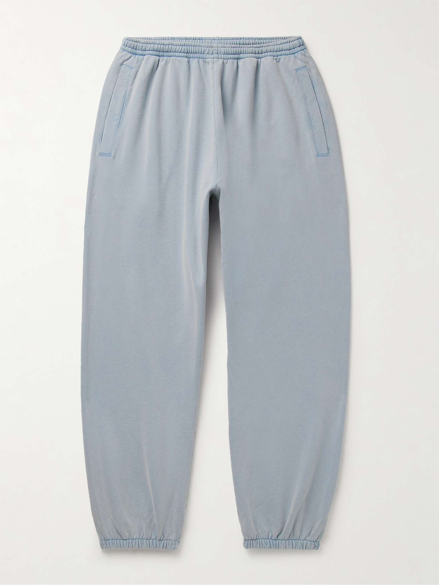 Tapered Logo-Appliquéd Cotton-Jersey Sweatpants - 1