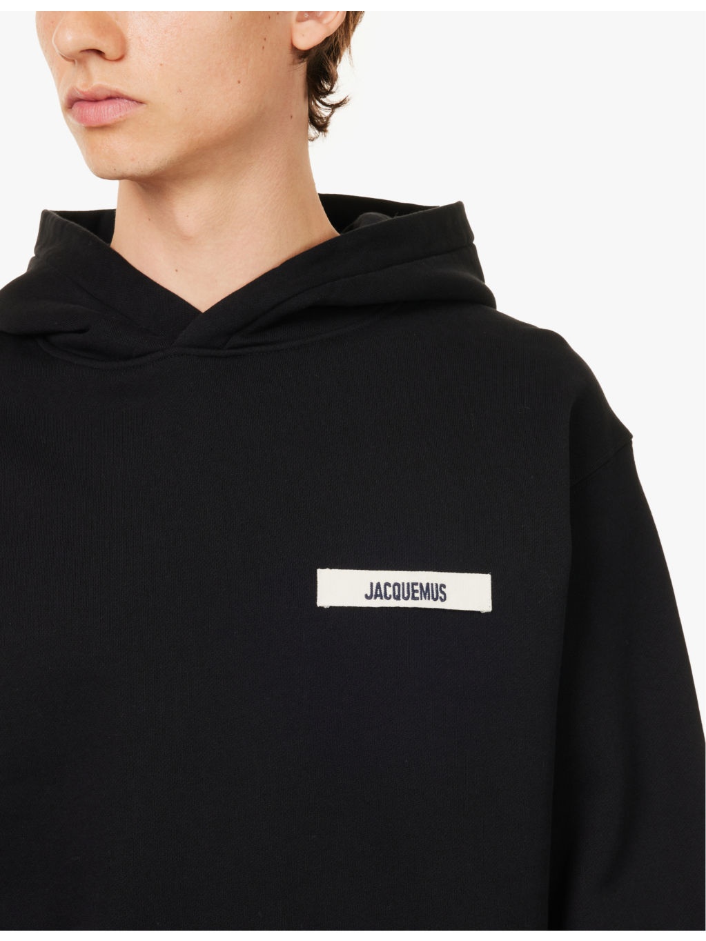 Logo-embroidered cotton-jersey hoody - 5
