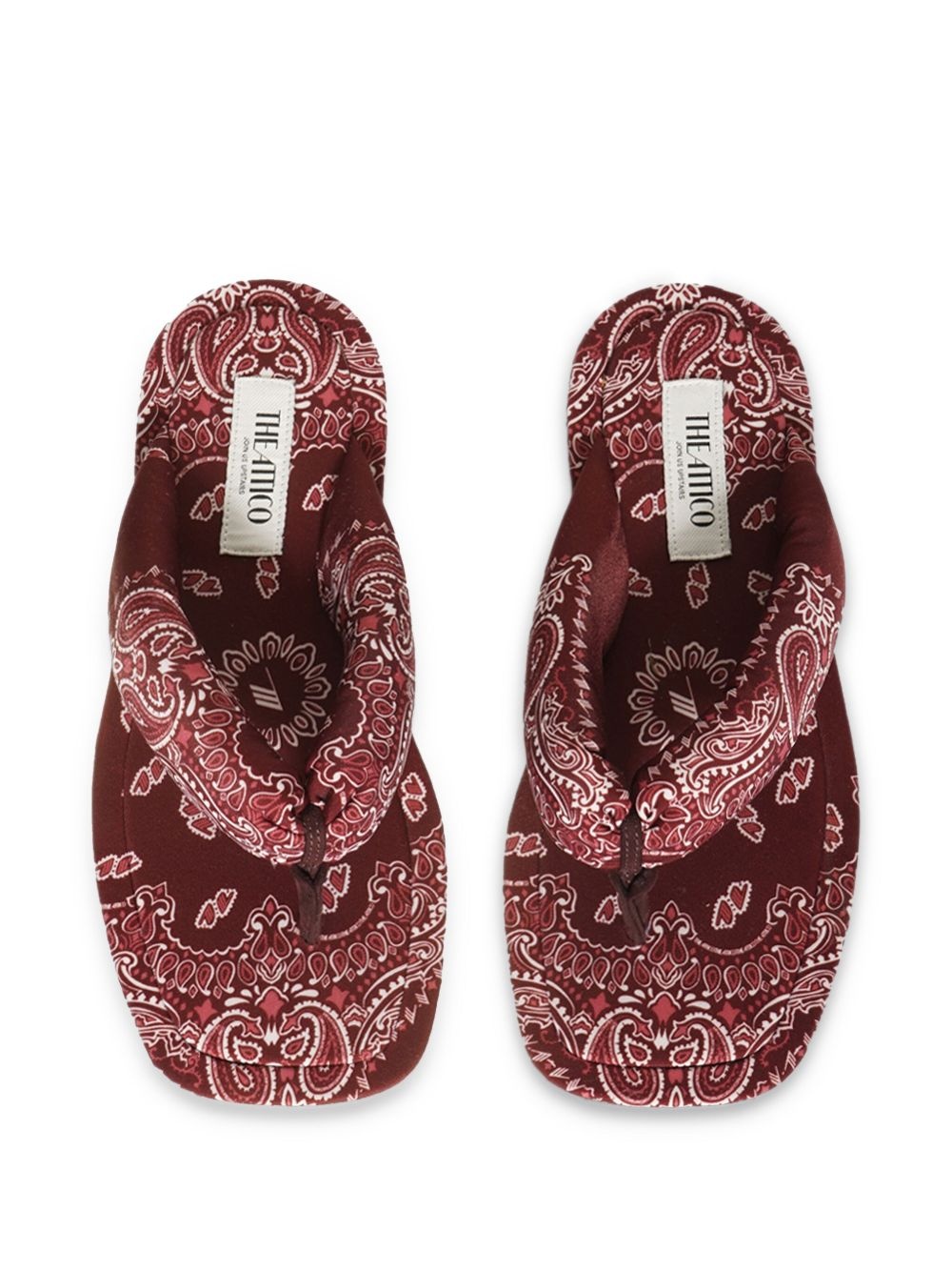bandana-print slides - 2
