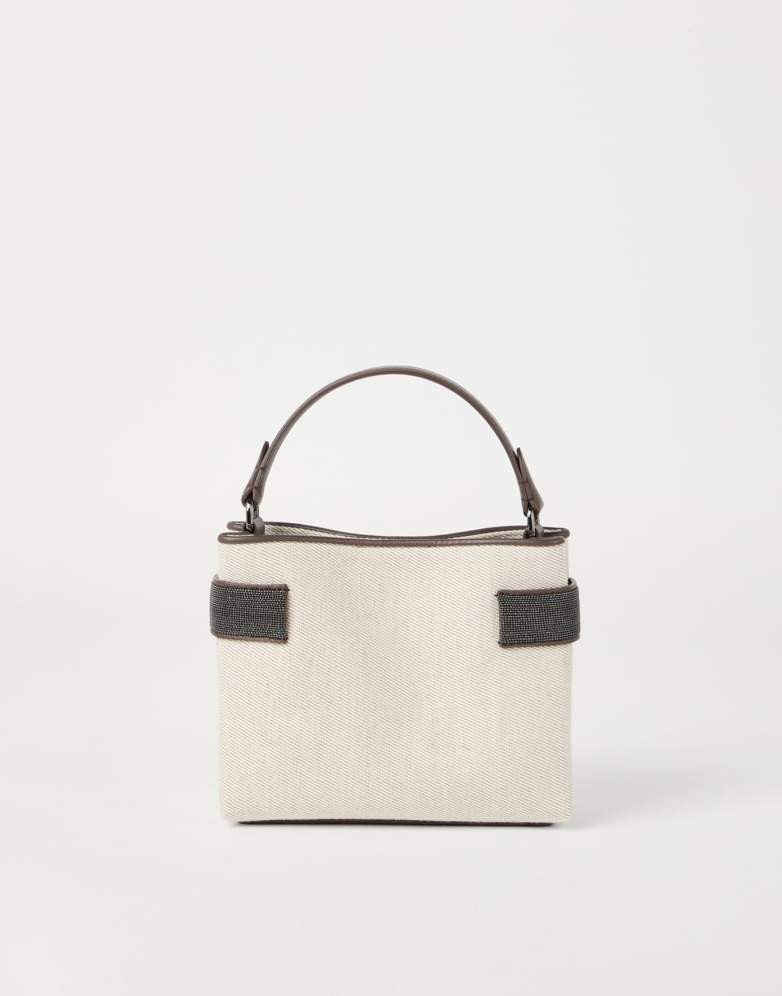 Brunello Cucinelli Essence small top-handle bag in cotton