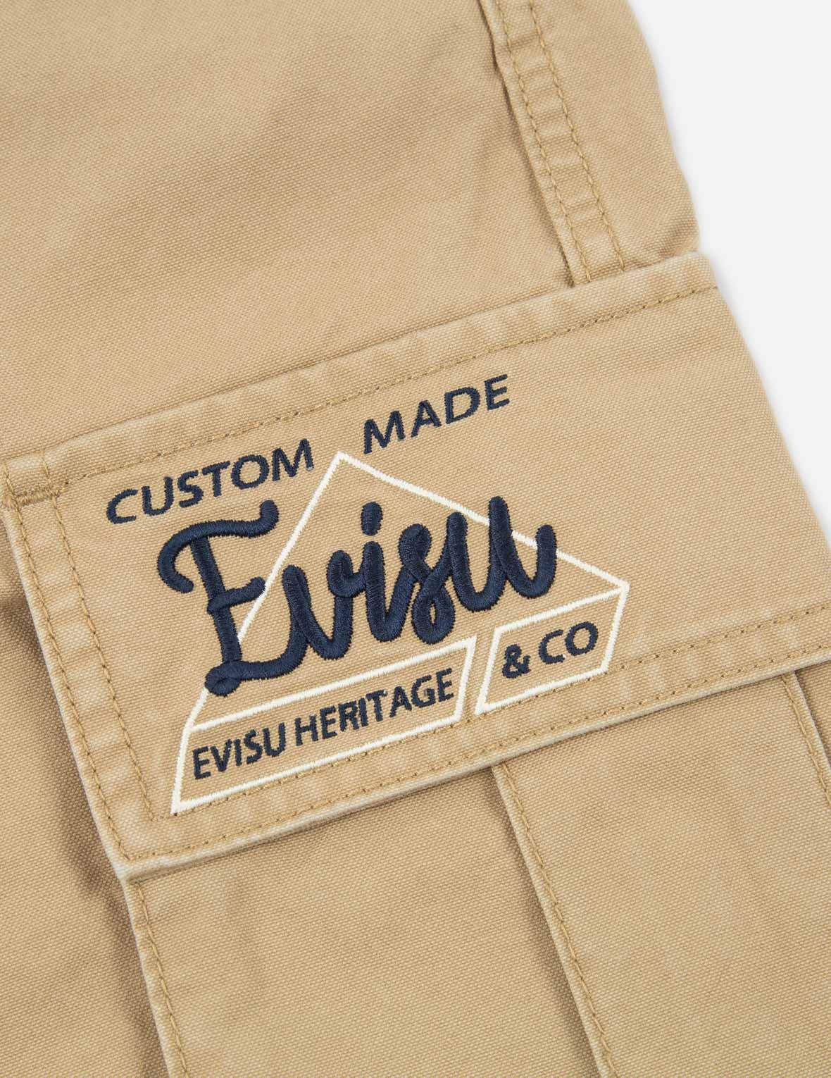 GODHEAD EMBROIDERY CARGO SHORTS - 9