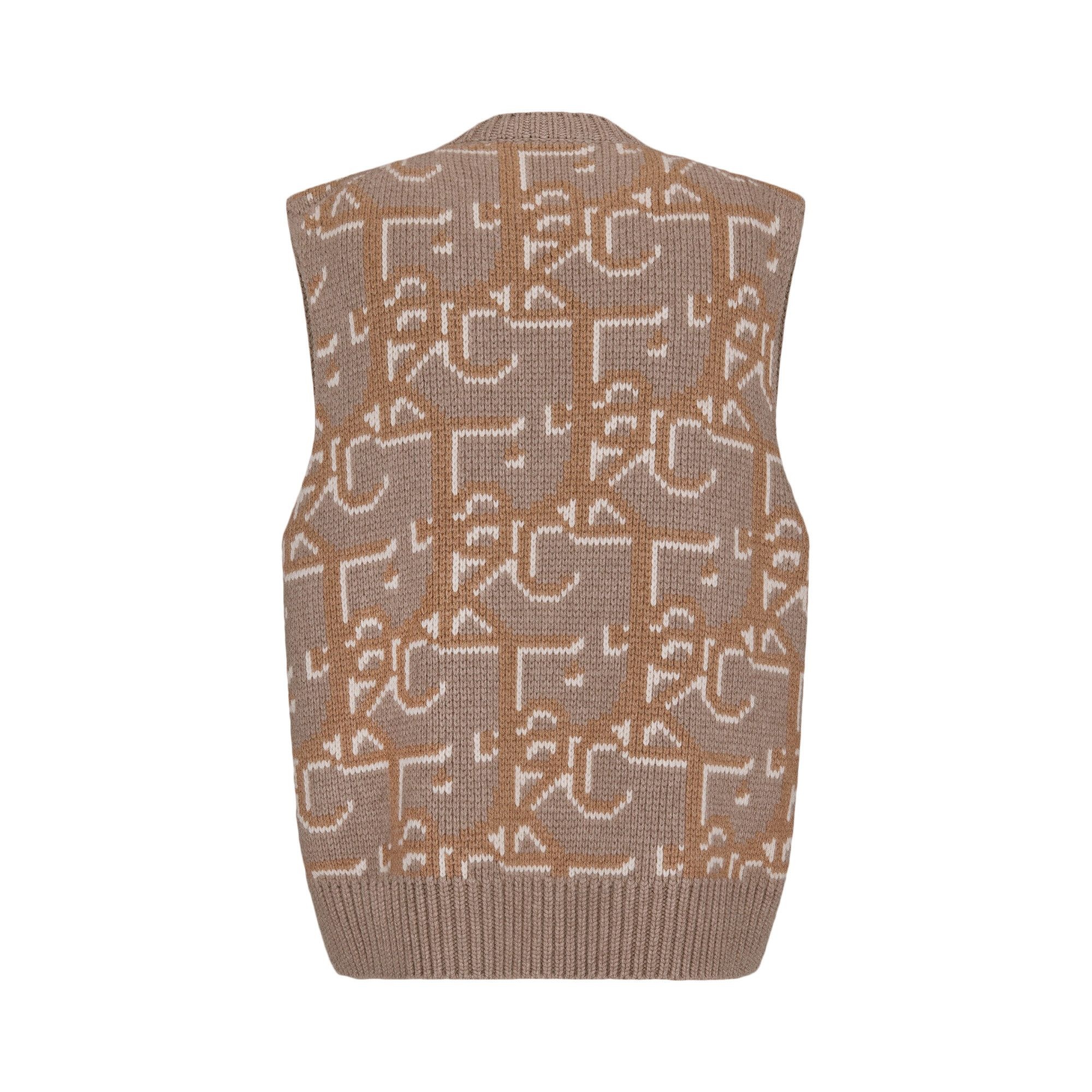 Dior x Cactus Jack Oversized Sleeveless Sweater 'Beige/Brown' - 2