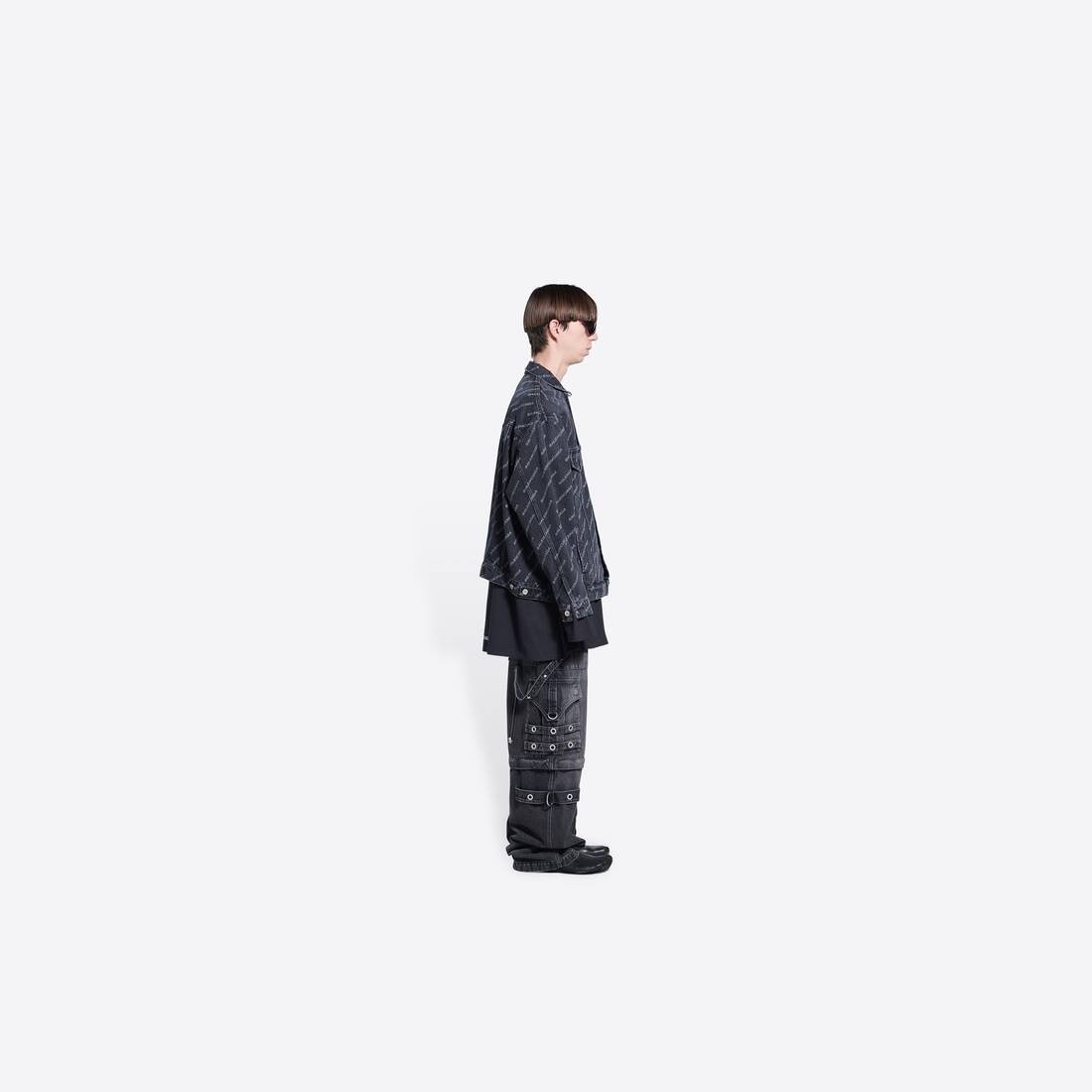 Men's Year Of The Tiger Typo Jacket Large Fit in Black - 2