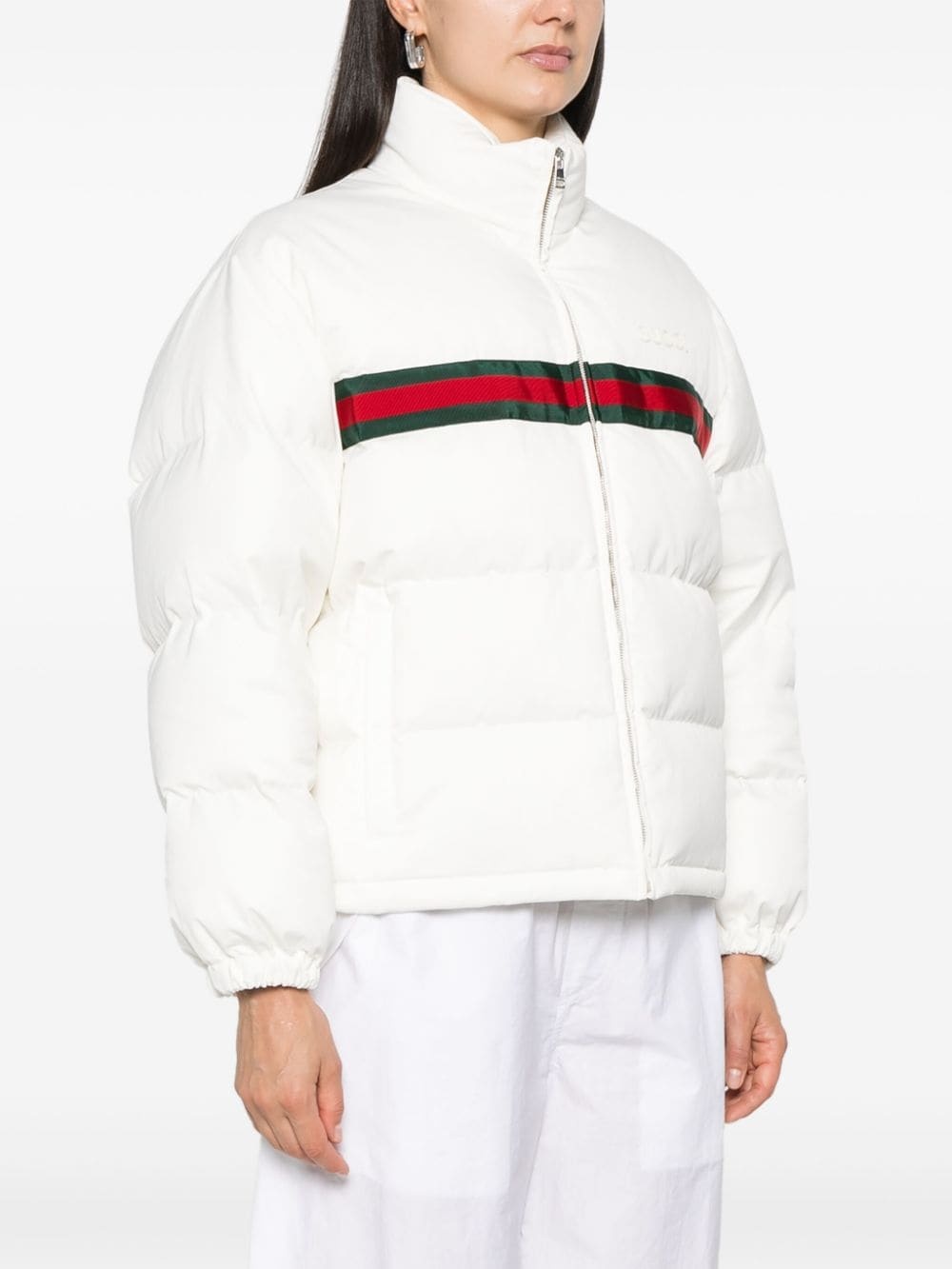 twill puffer jacket - 3