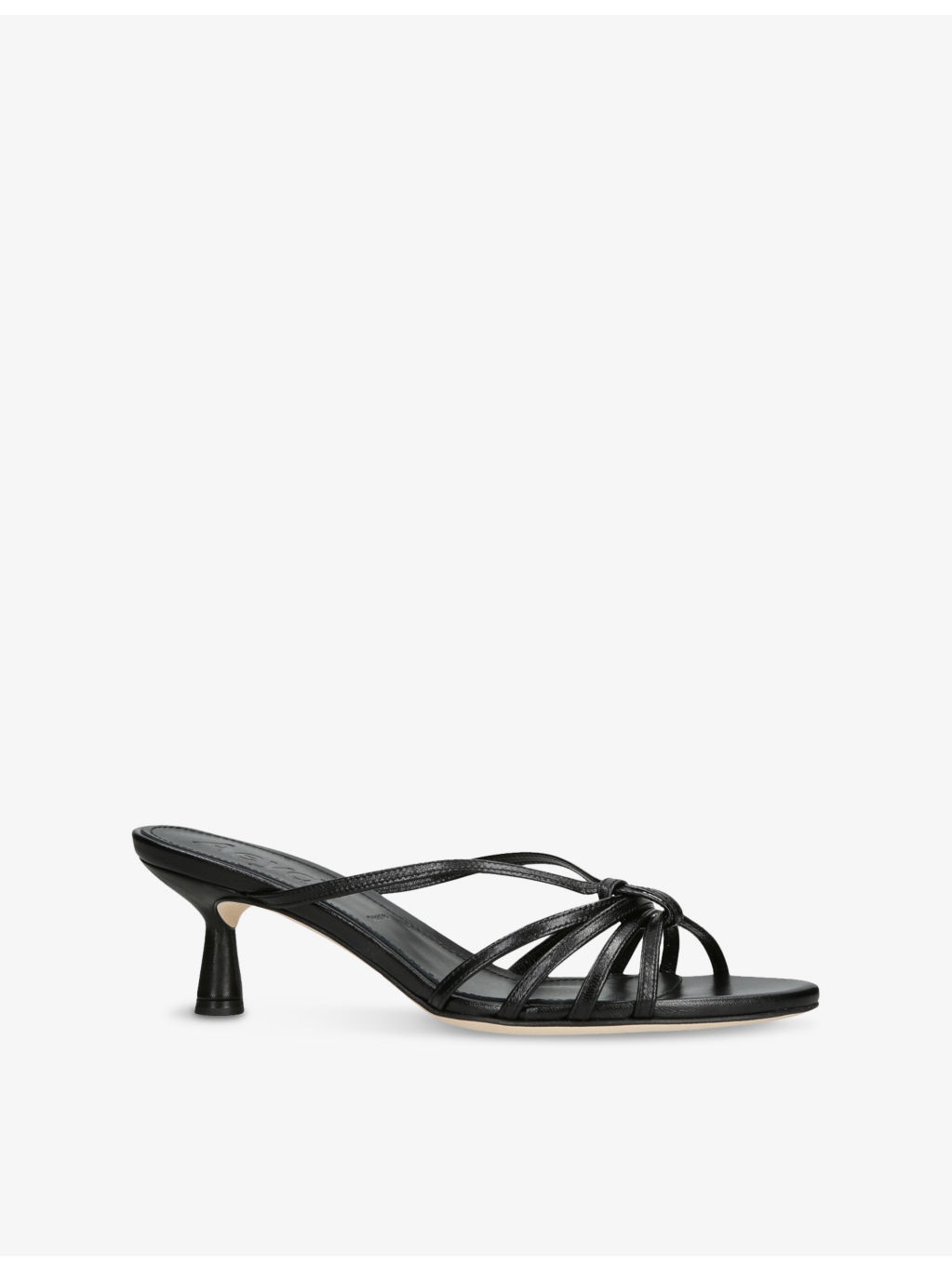 Abby Leather Heeled Mules - 3