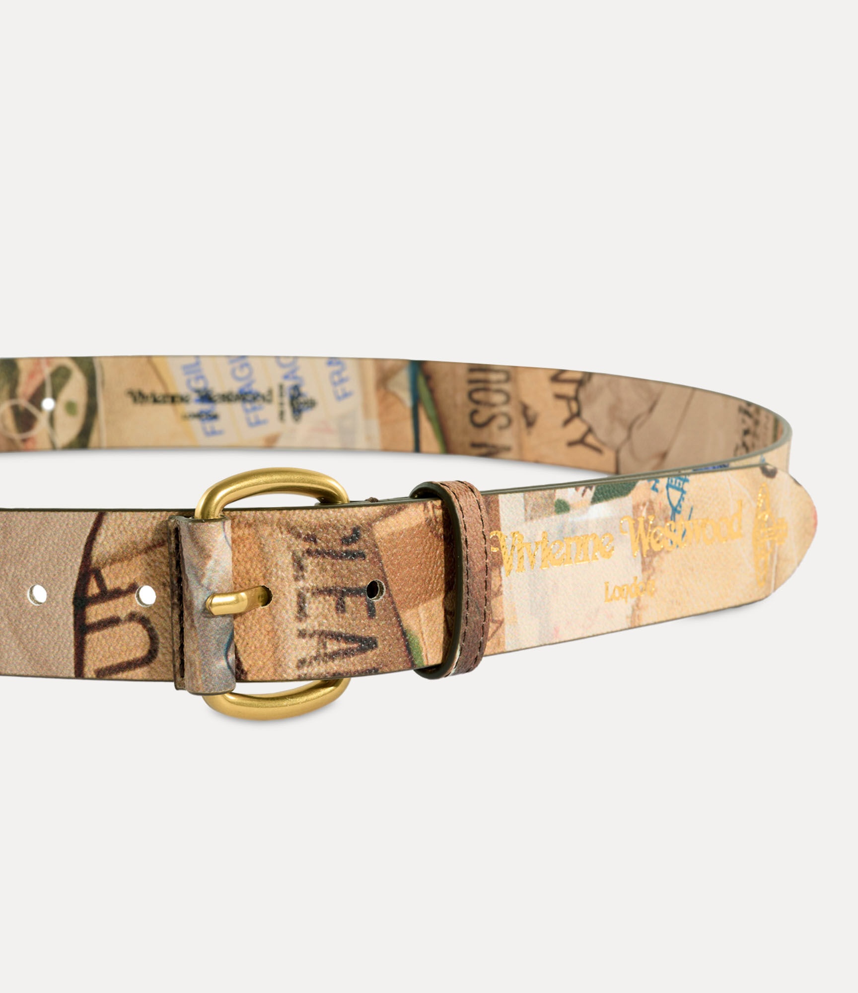ROLLER BUCKLE BELT/BRASS - 2