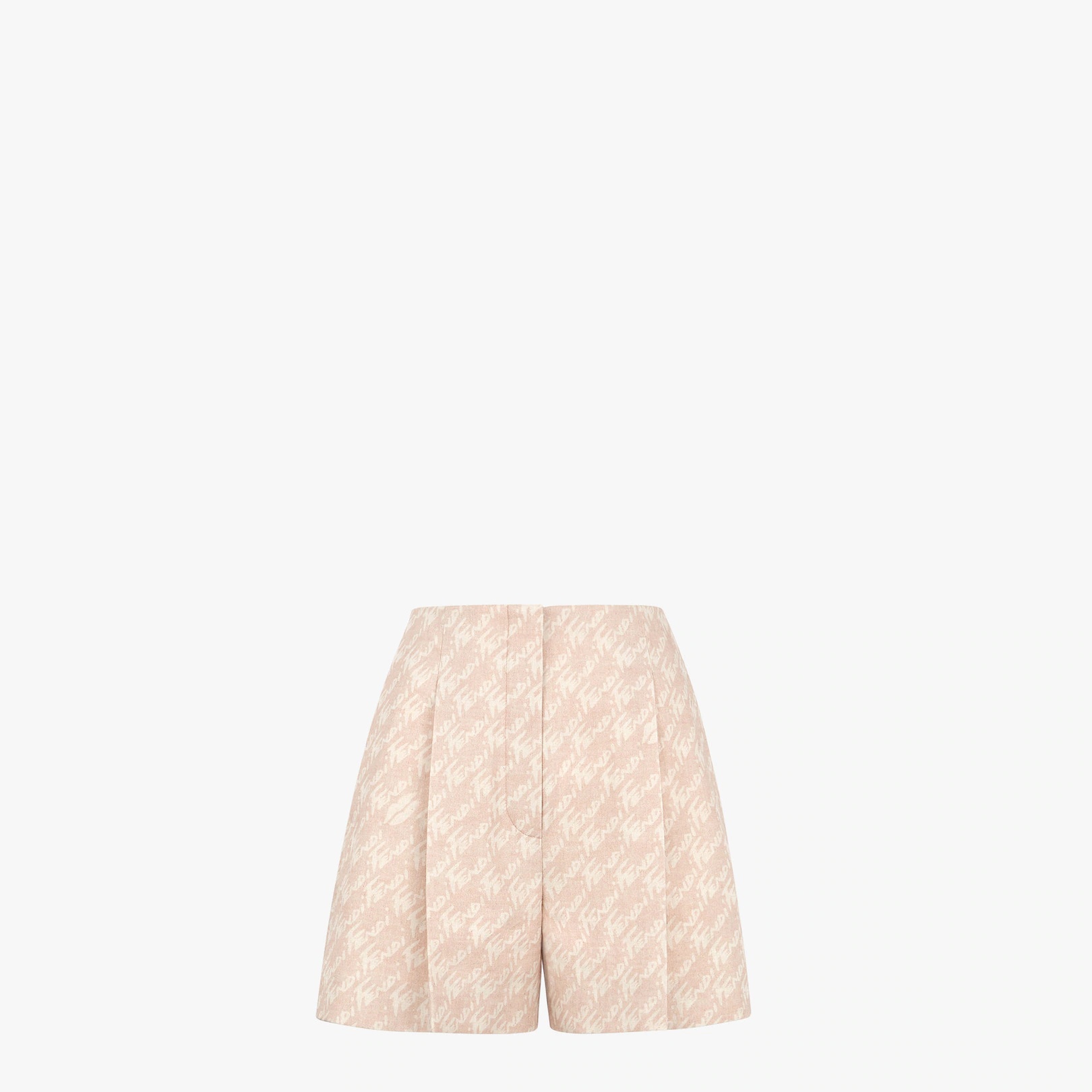 Pink chambray shorts - 1
